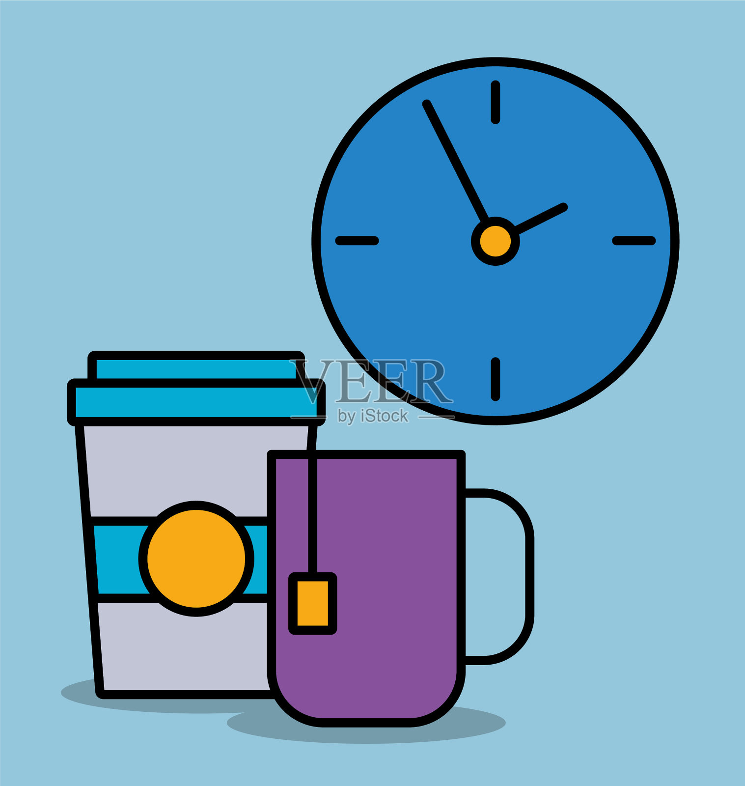 办公室和业务相关图标插画图片素材