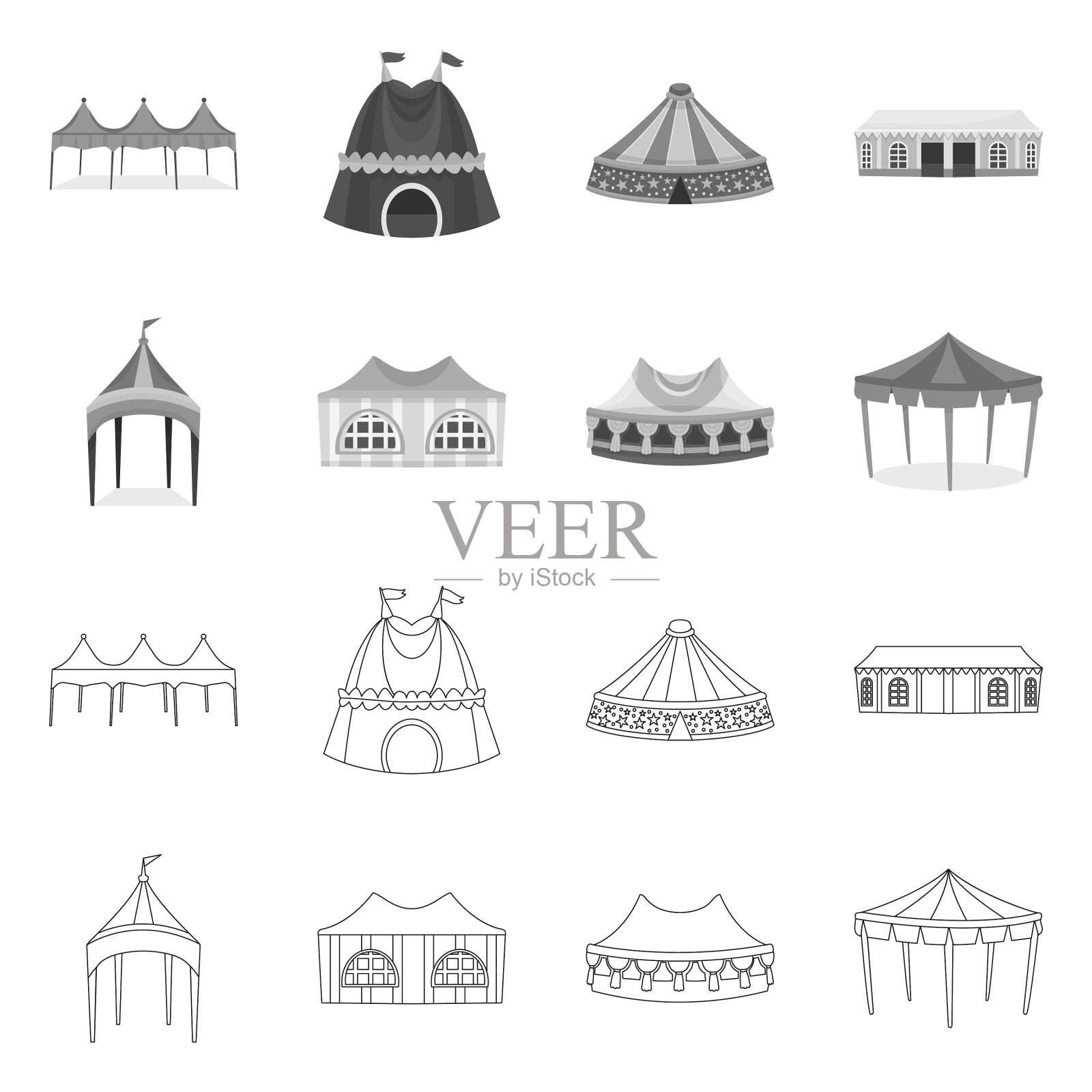 设计roand折叠图标套图标素材