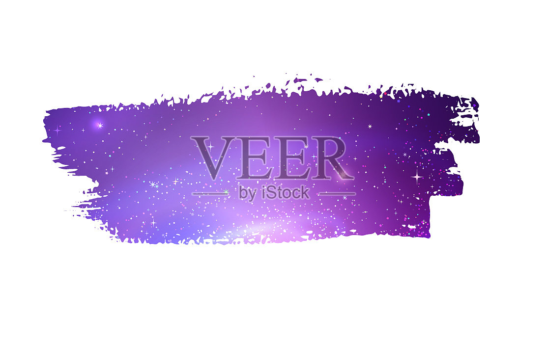 带有紫色空间的垃圾摇滚横幅设计元素图片