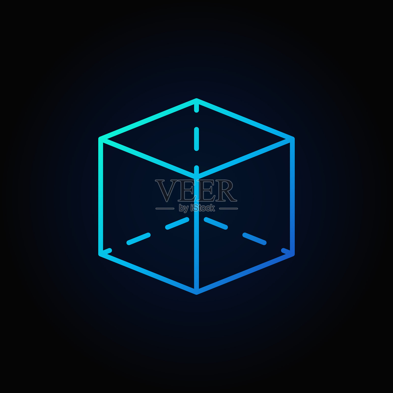 多维数据集彩色图标插画图片素材