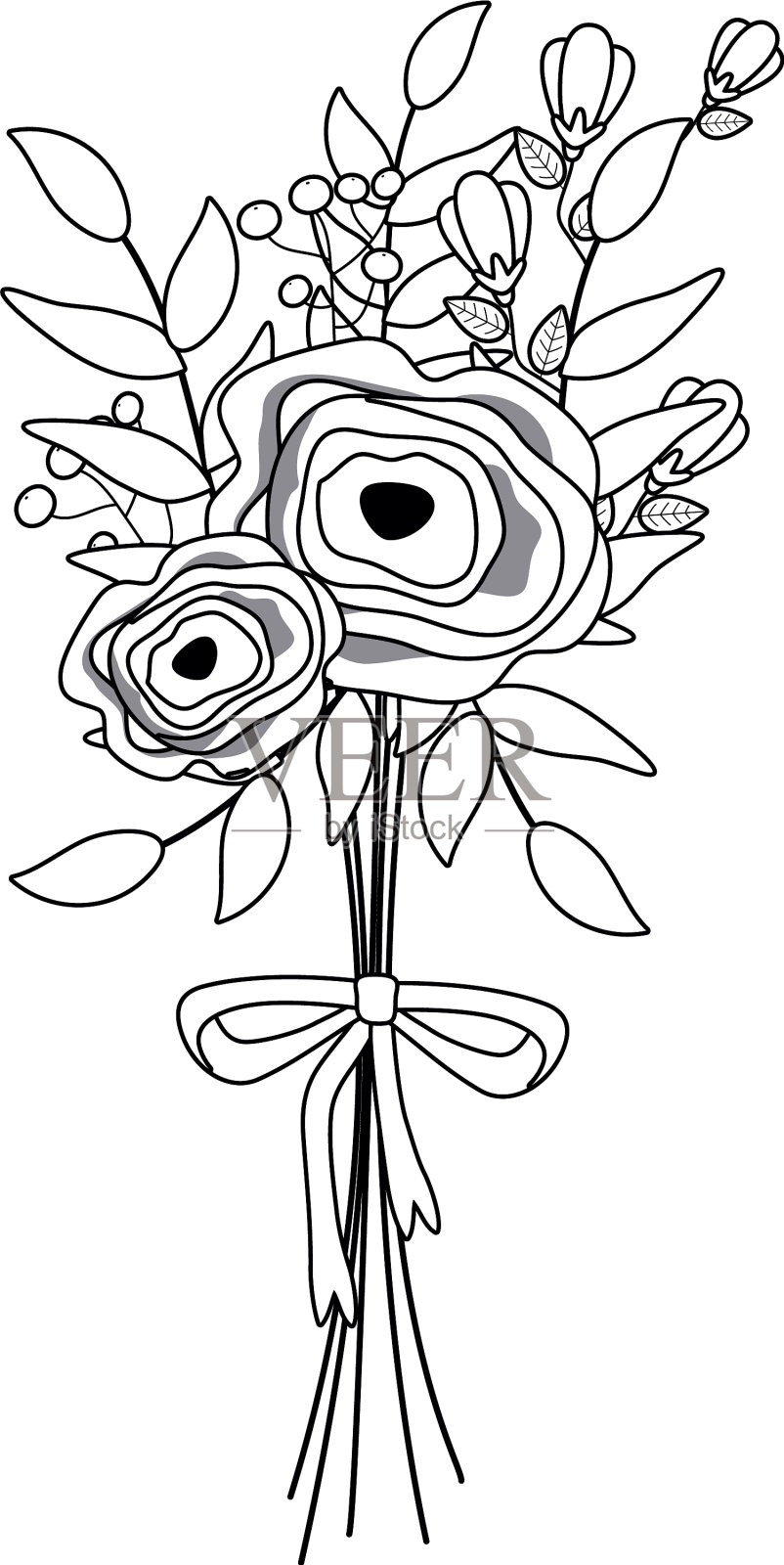 孤立束花设计设计元素图片