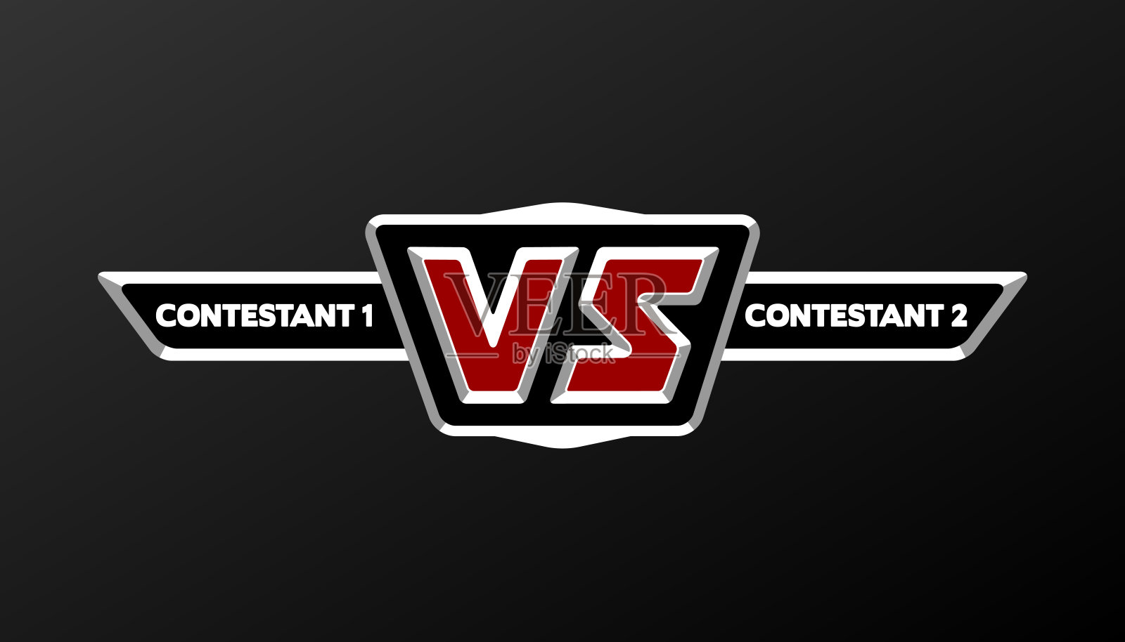 与棋盘上的竞争对手有文字空间插画图片素材