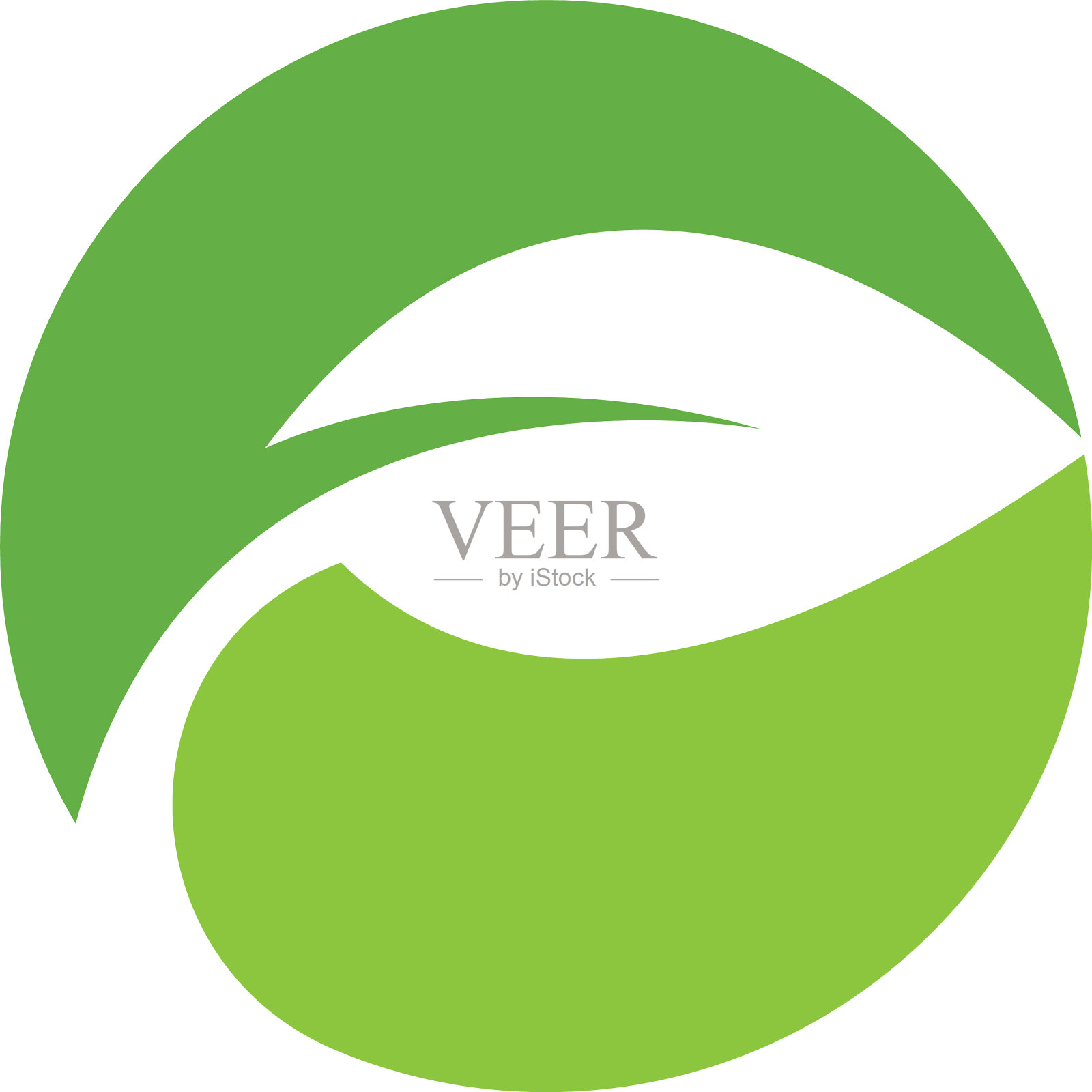 绿叶标志设计元素图片