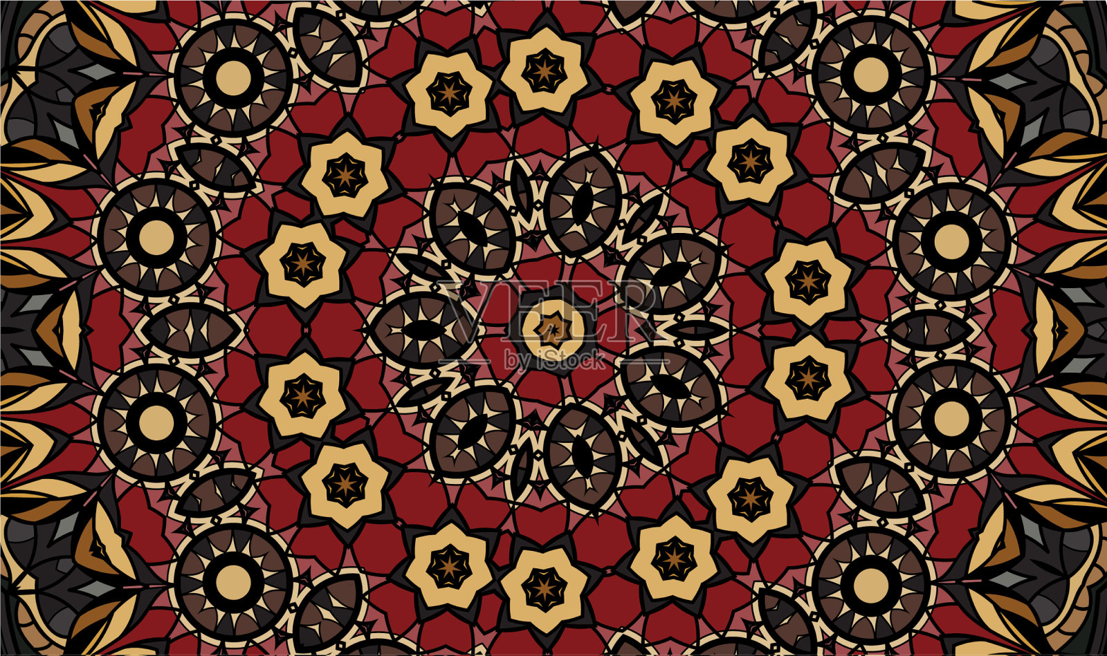 古董几何背景插画图片素材