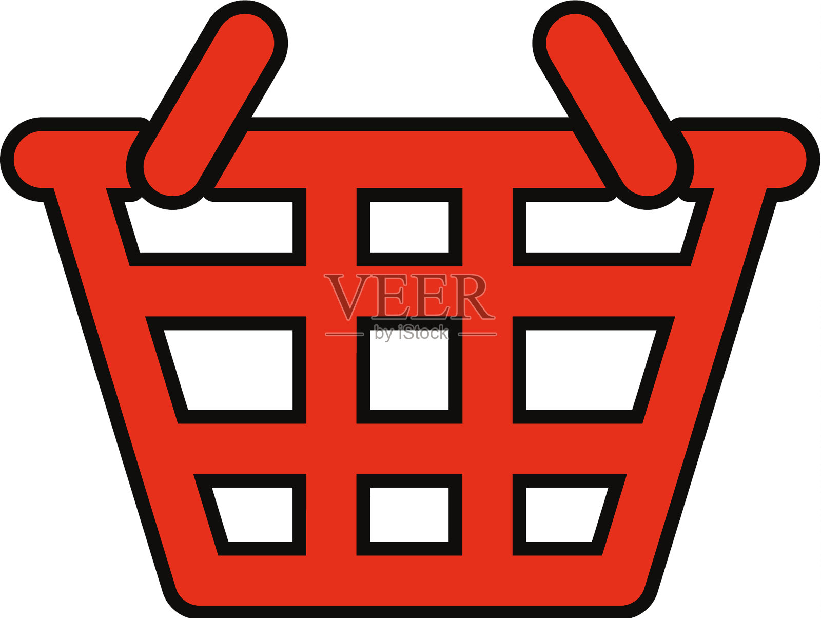 篮子标志插画图片素材