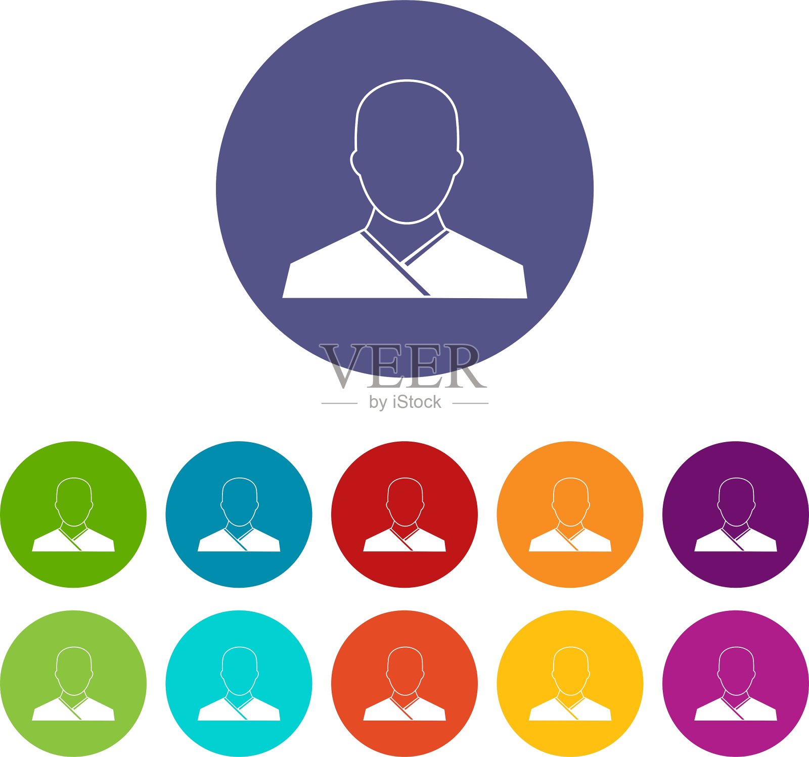 和尚定像图标素材