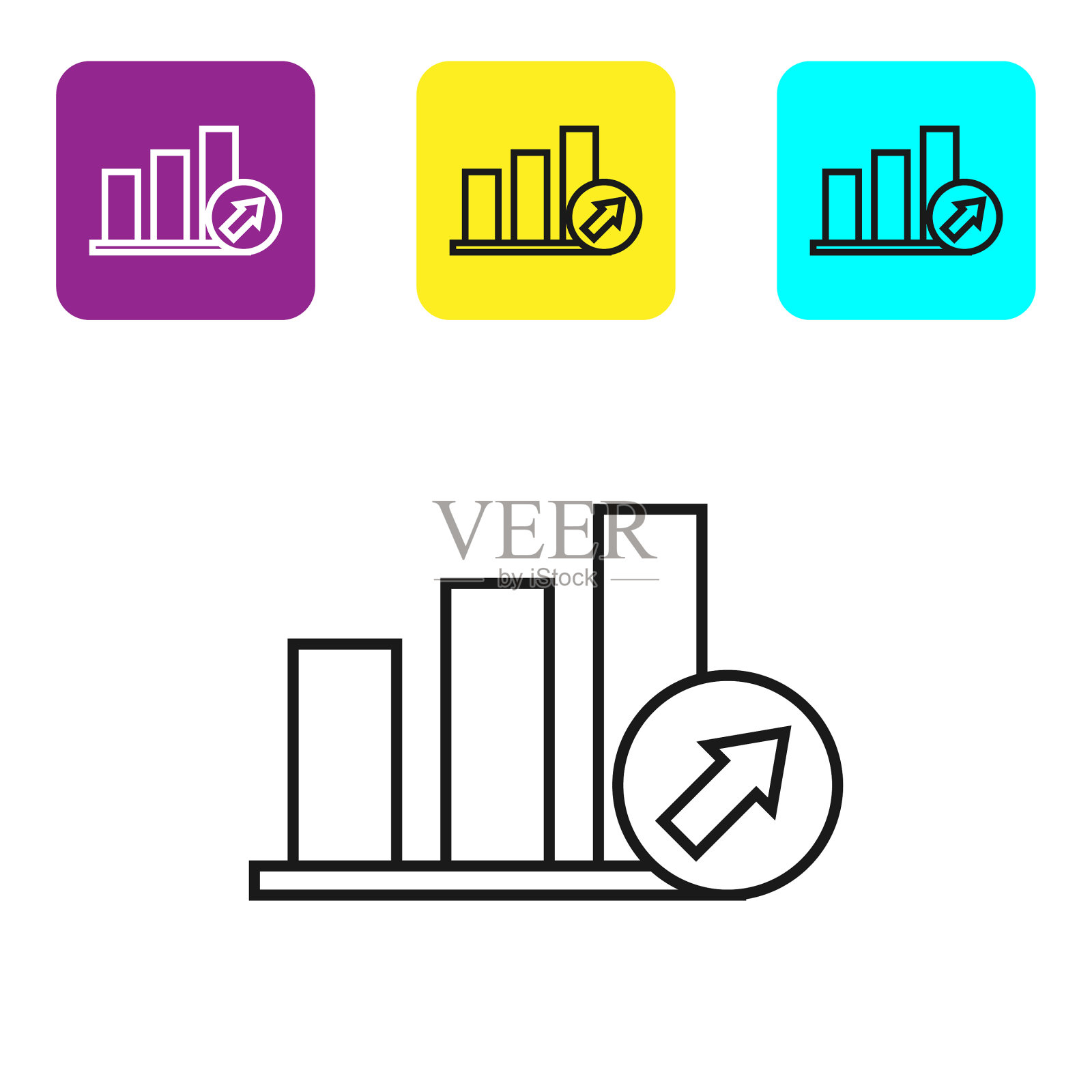 黑线目标与美元符号图标孤立图标素材