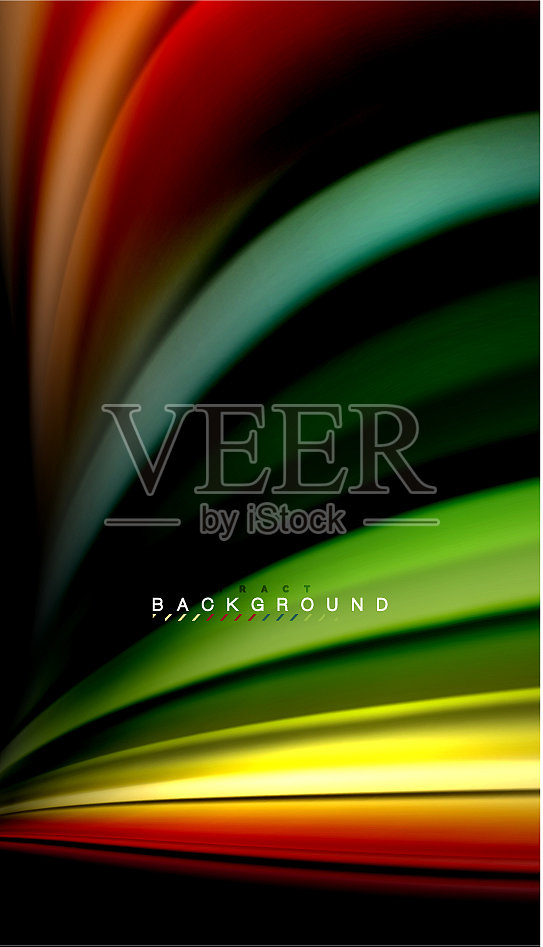 流体混合颜色波抽象插画图片素材