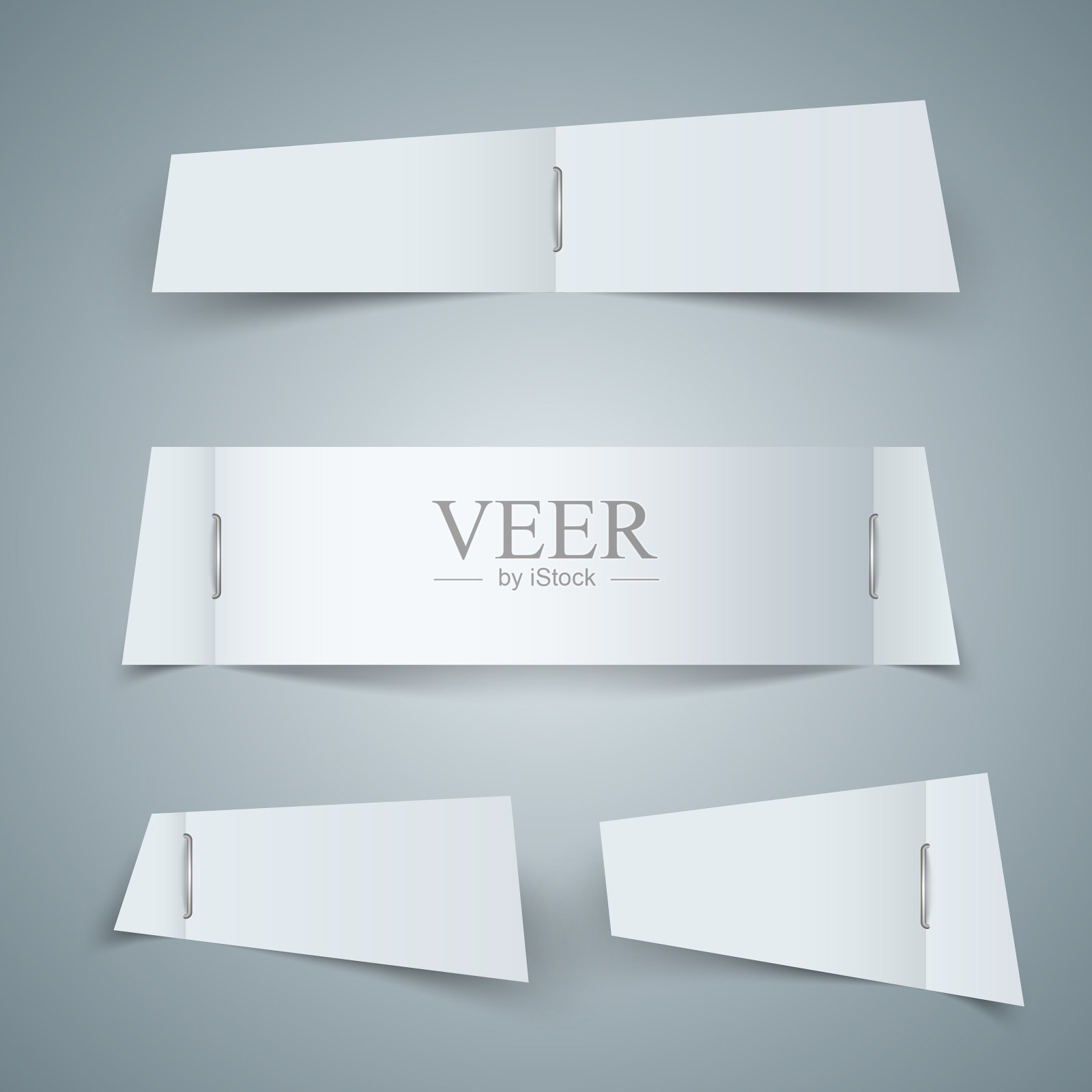 纸空白图标-商业信息图表插画图片素材