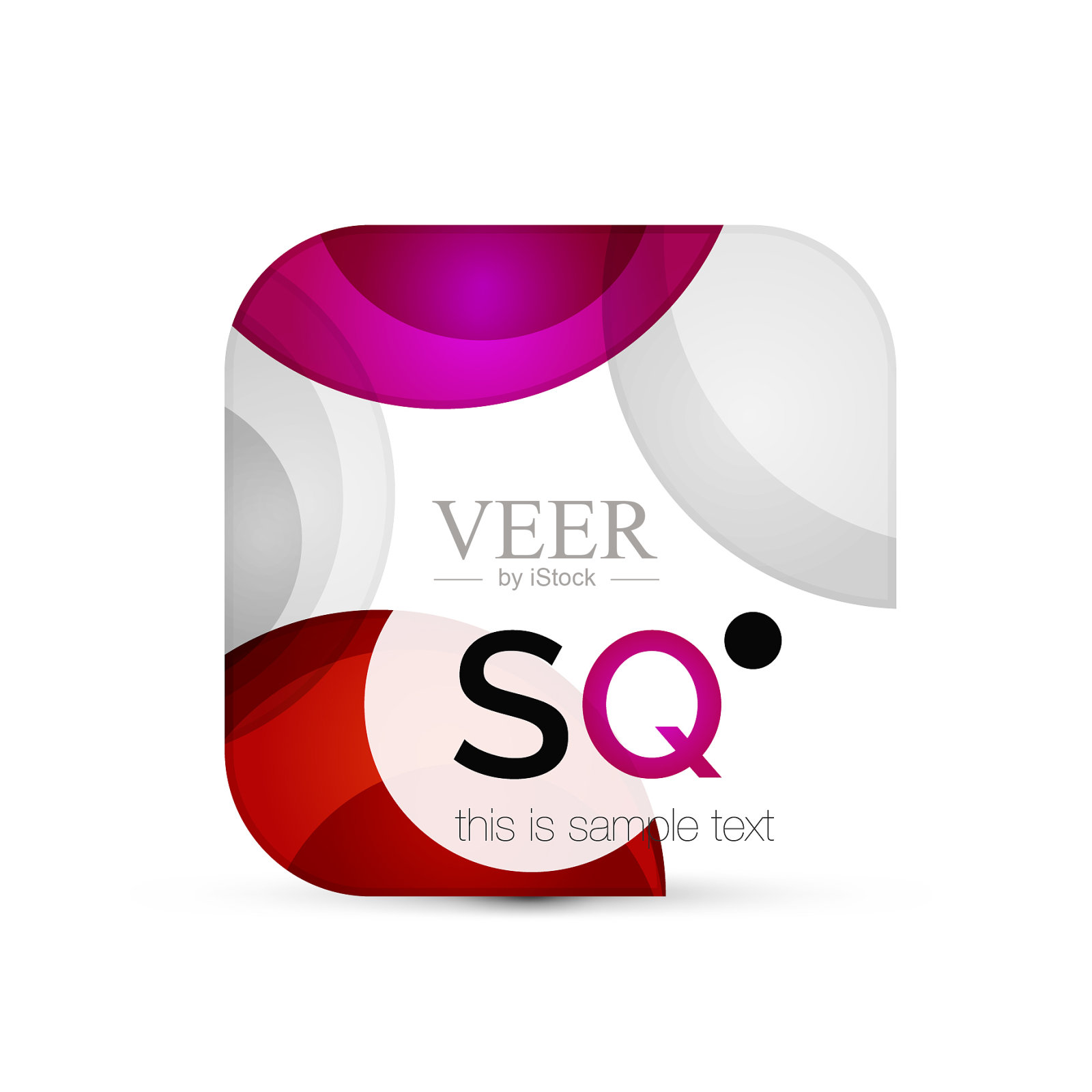 方形几何抽象商业标志插画图片素材