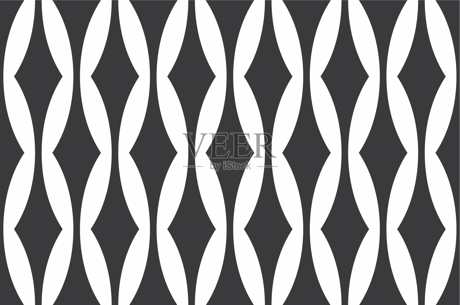 黑白无缝几何图案插画图片素材