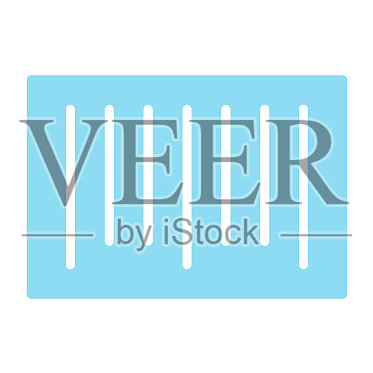 条码剪影图标48x48简单象形文字插画图片素材