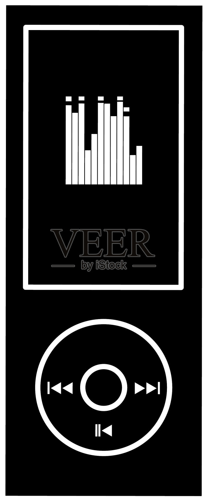 Mp3播放器音乐设备插画图片素材