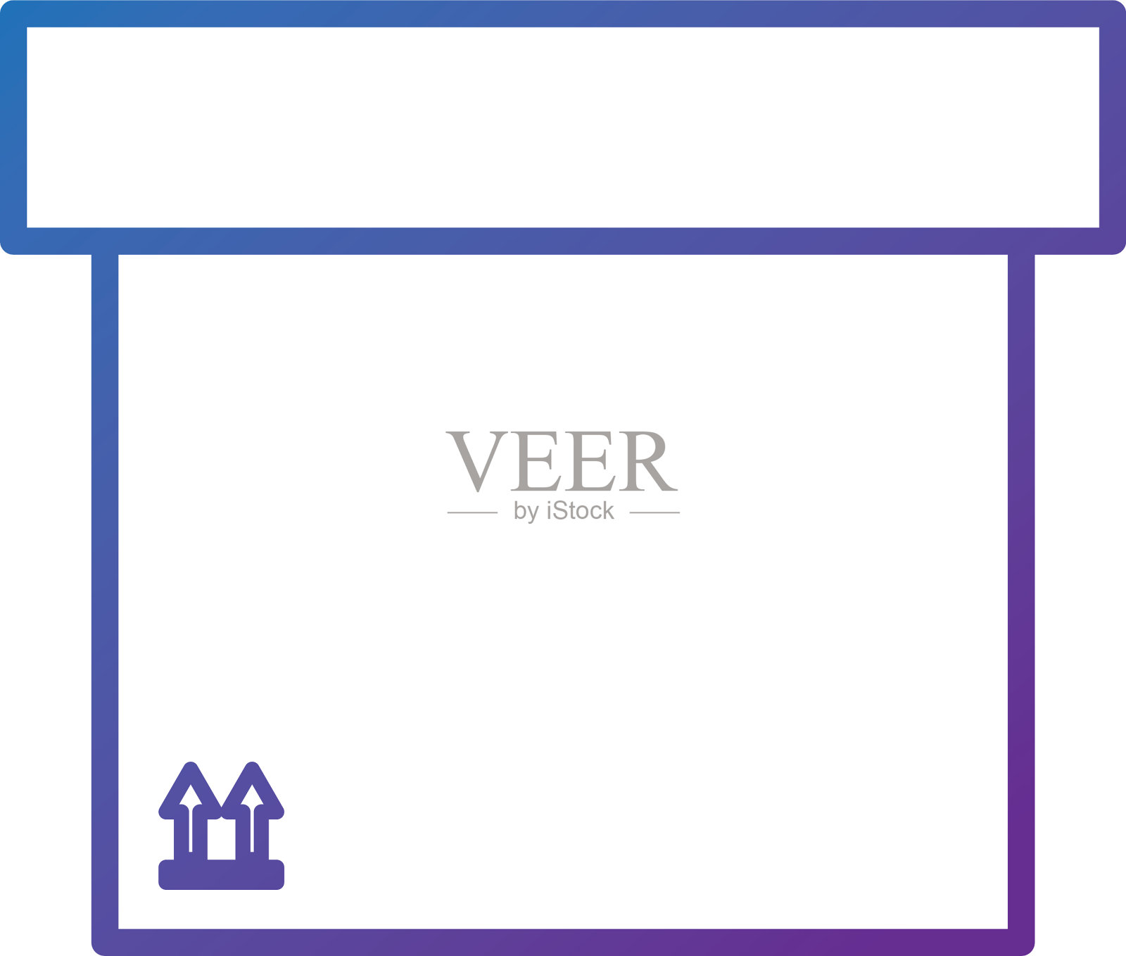 纸箱隔离图标插画图片素材