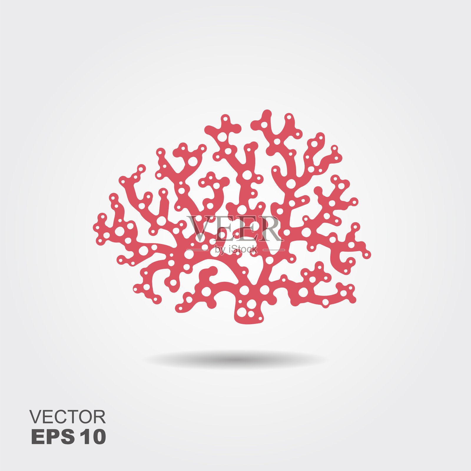 红海珊瑚标志插画图片素材