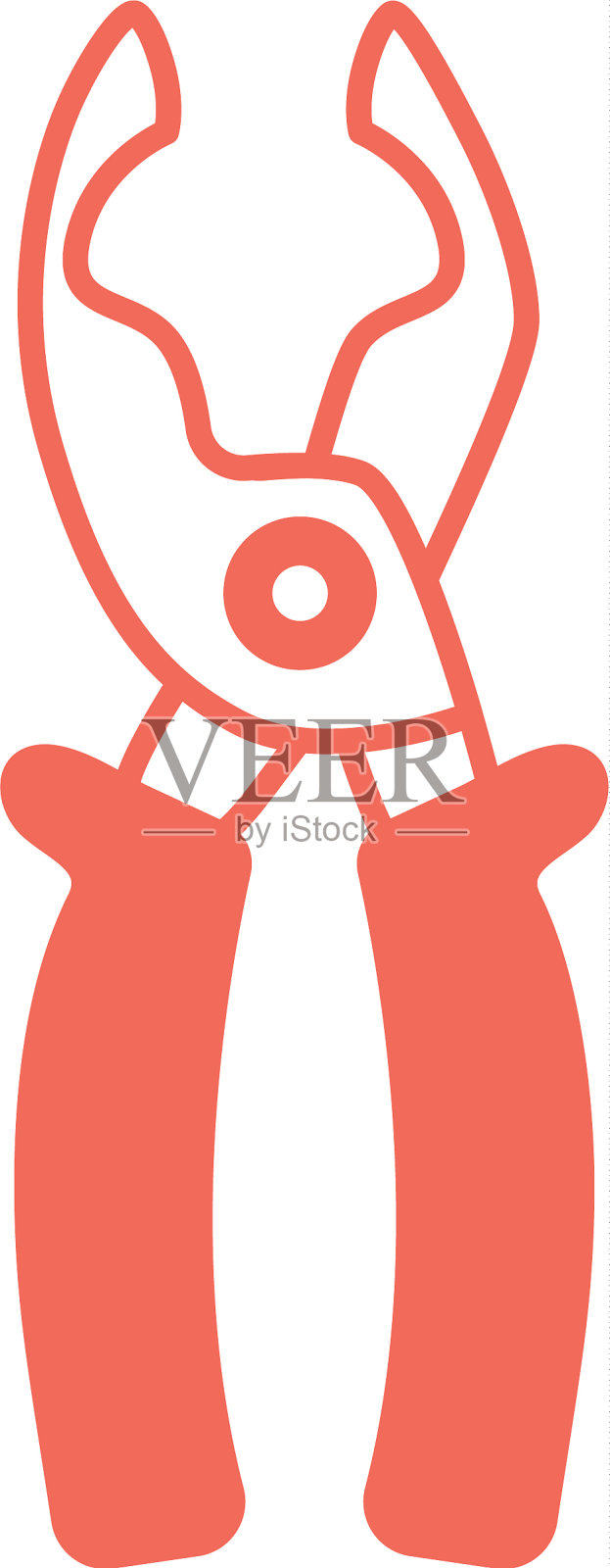 剪影钳设备服务行业图标素材