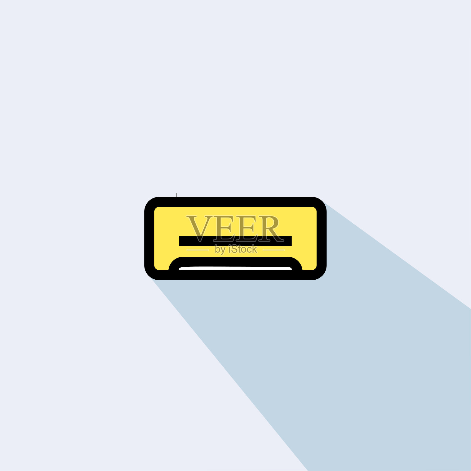 空调衬垫填充矢量图标- UI图标矢量插画图片素材