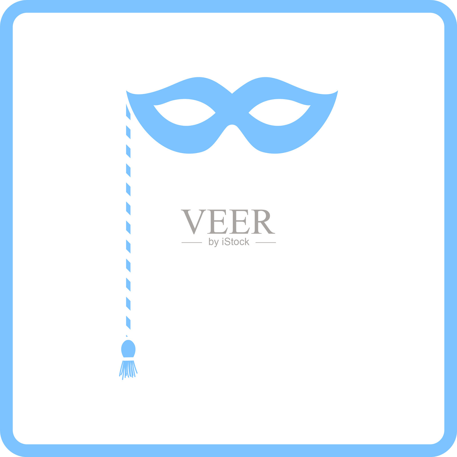 派对嘉年华面具图标设计元素图片