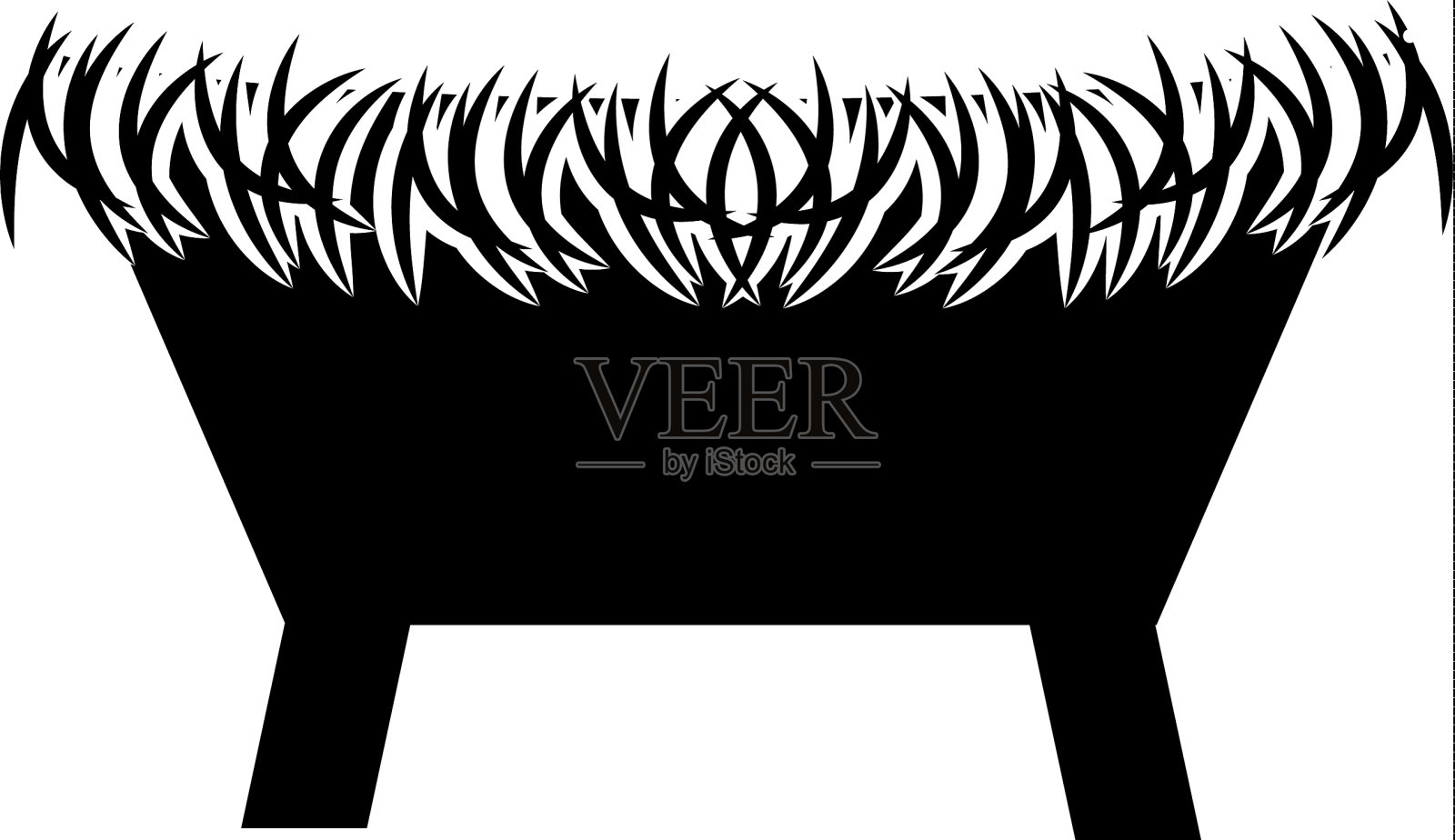 稻草摇篮马槽基督教元素的图标设计元素图片