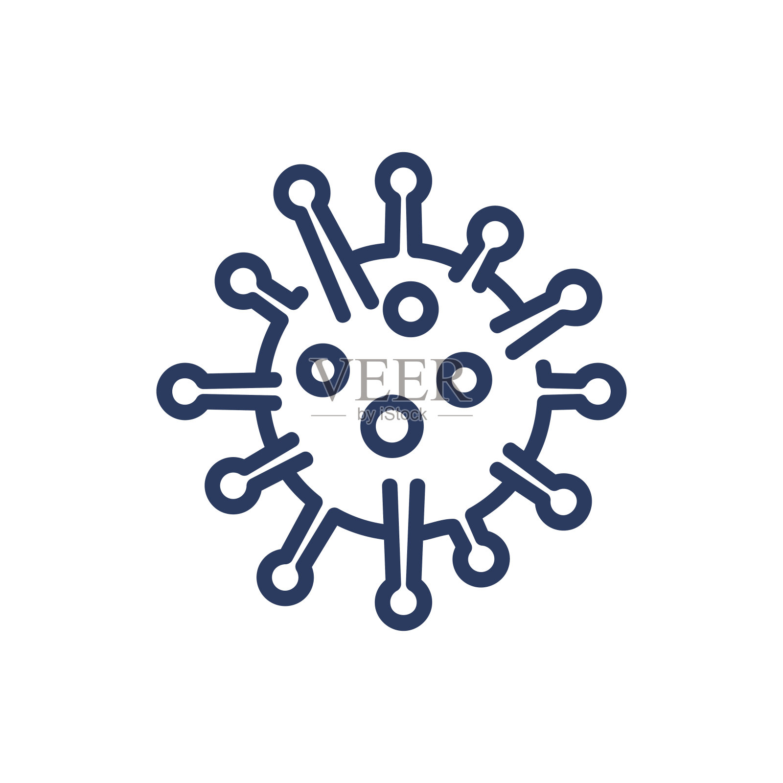 细菌和细菌细线图标图标素材