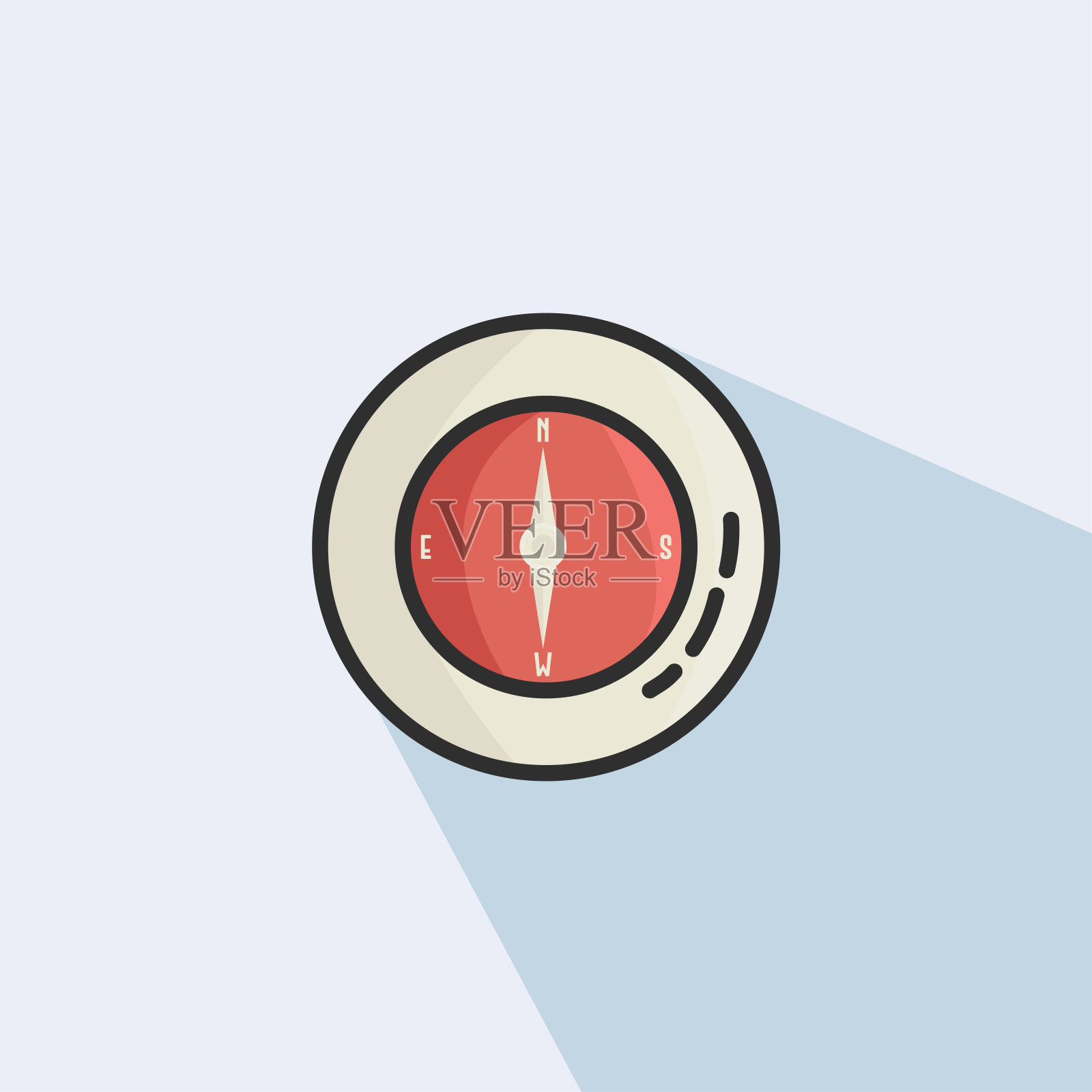 罗盘线填充矢量图标- UI图标矢量插画图片素材