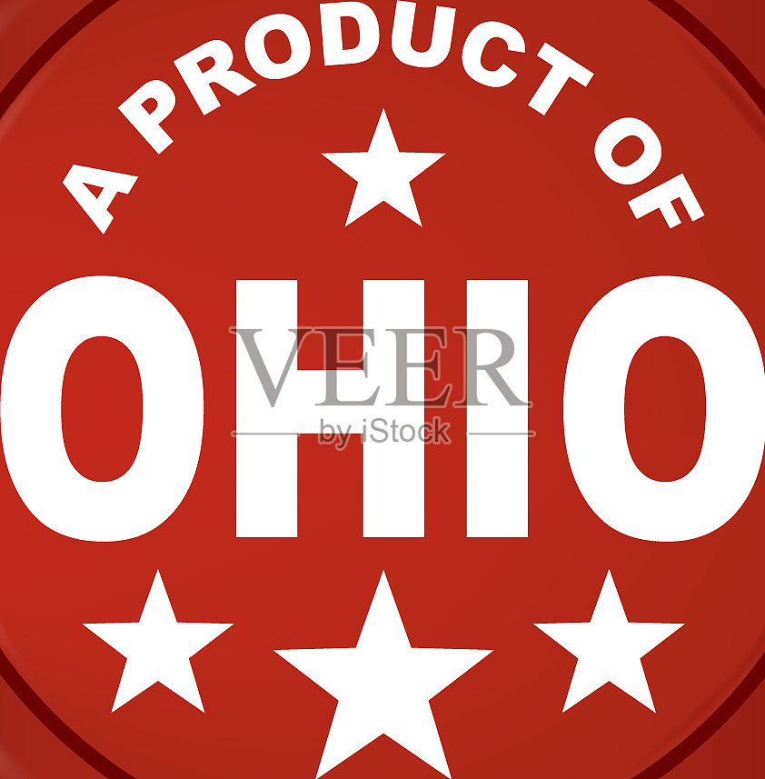 俄亥俄州的产物插画图片素材