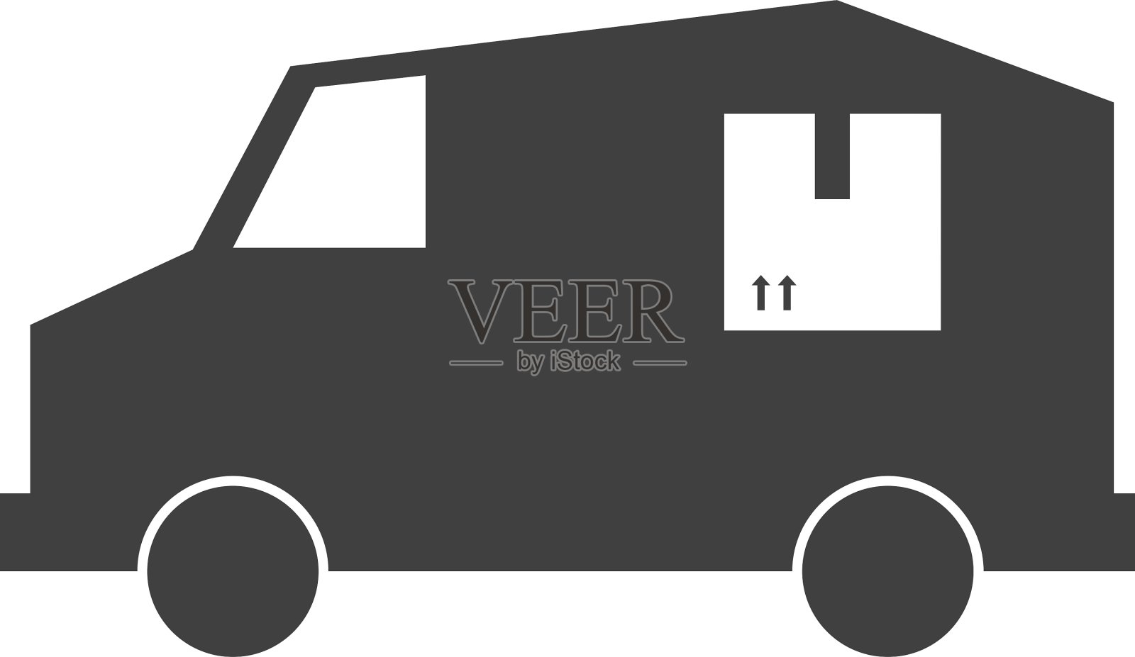 卡车运输交付设计插画图片素材