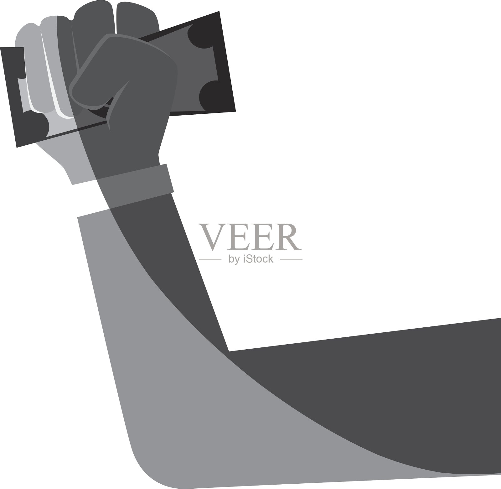 给人递美元钞票插画图片素材