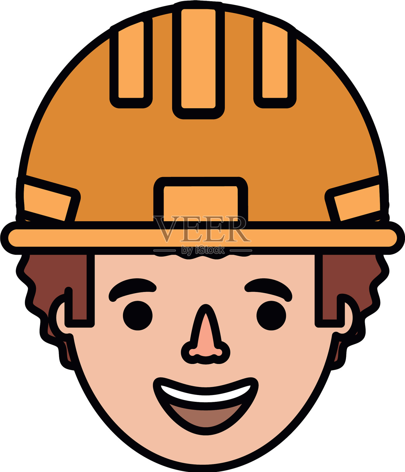 卡通建设者图标插画图片素材