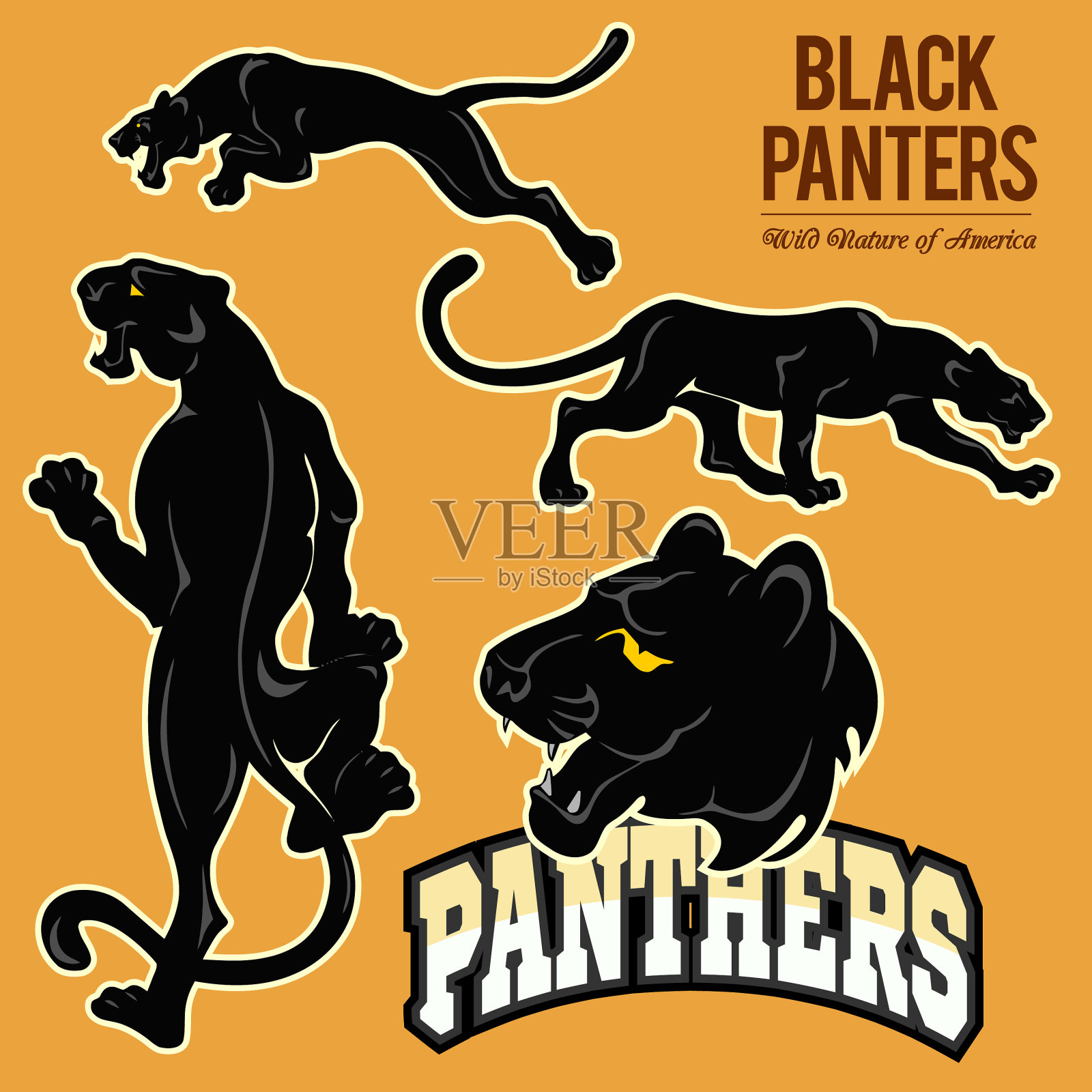 黑豹队,孤立无援图标素材