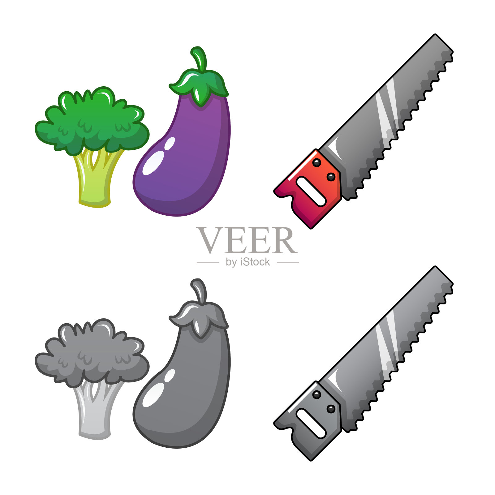 设计农业和农业符号集图标素材