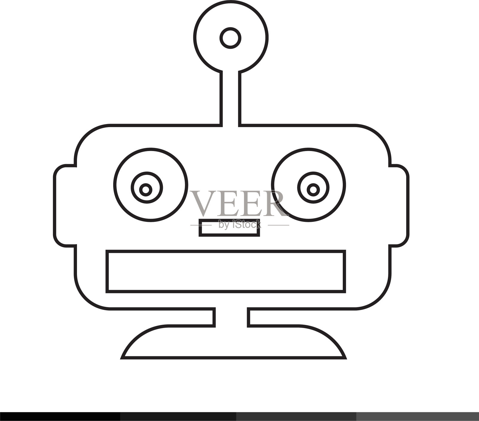 机器人情感图标设计插画图片素材