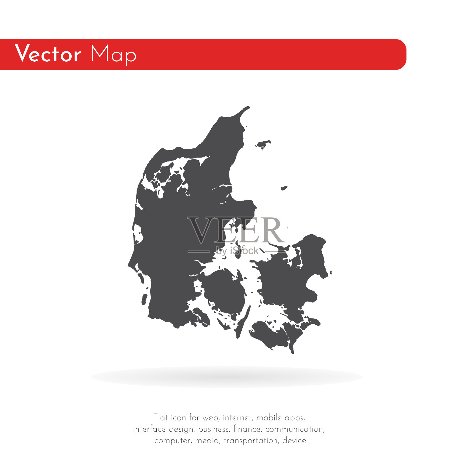 丹麦孤立的黑色插画图片素材