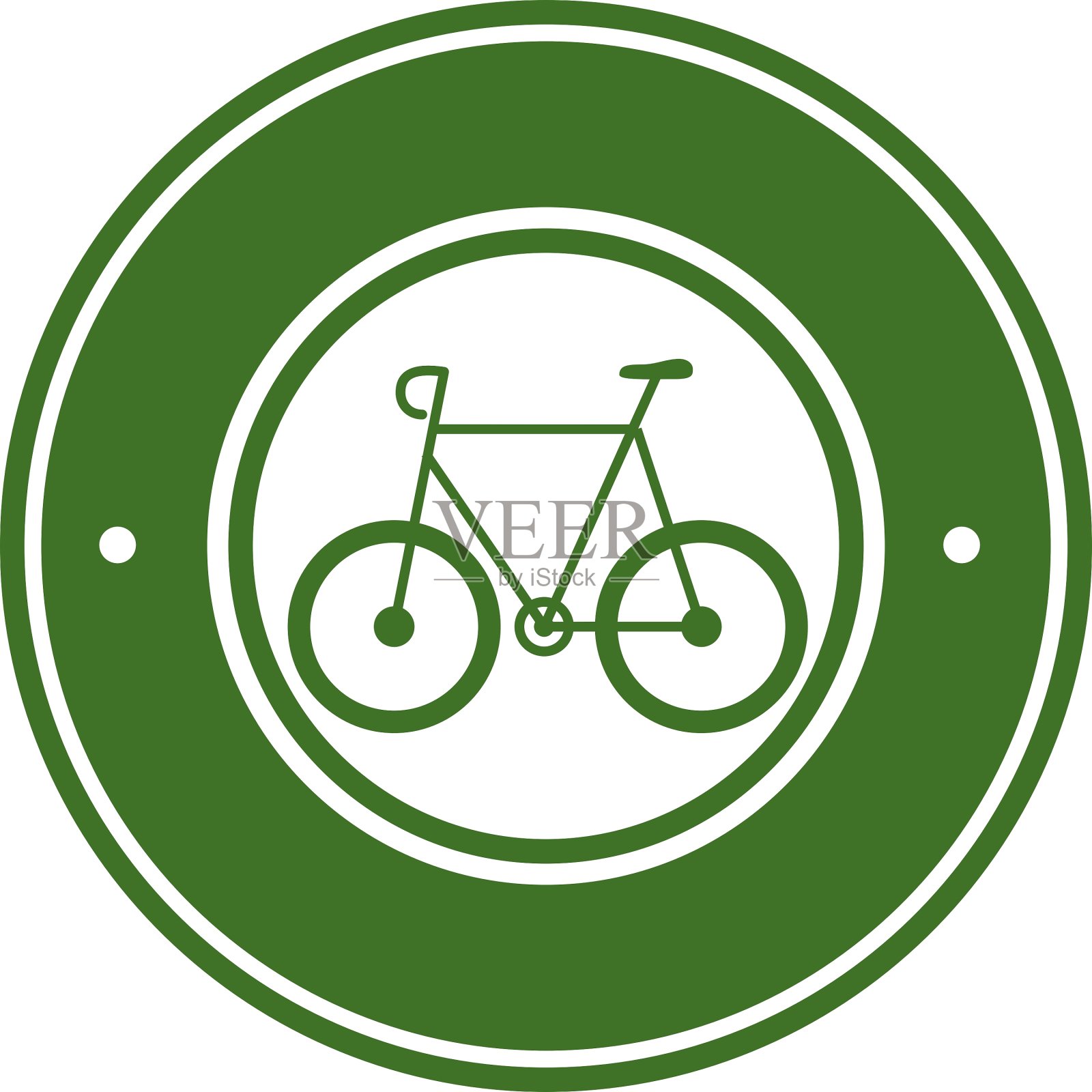 自行车生态车辆标志图标素材