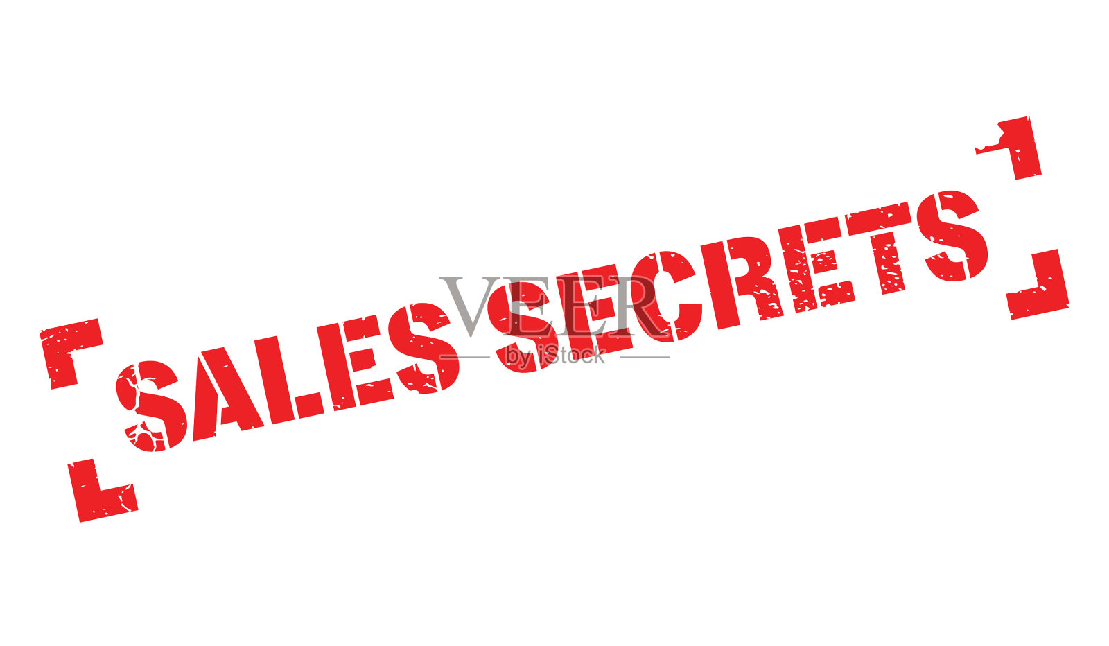 销售秘密橡皮图章插画图片素材