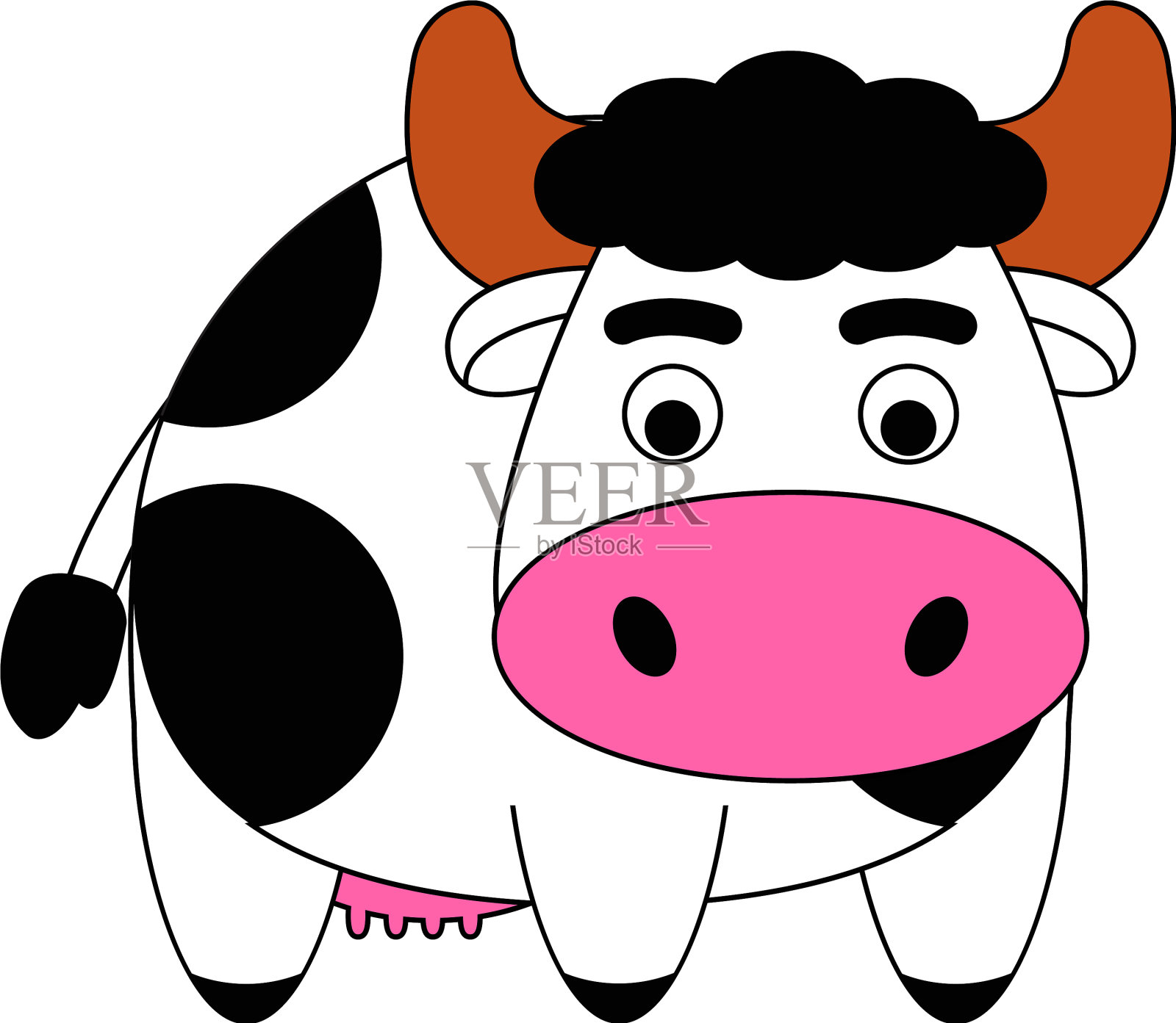 牛插画图片素材