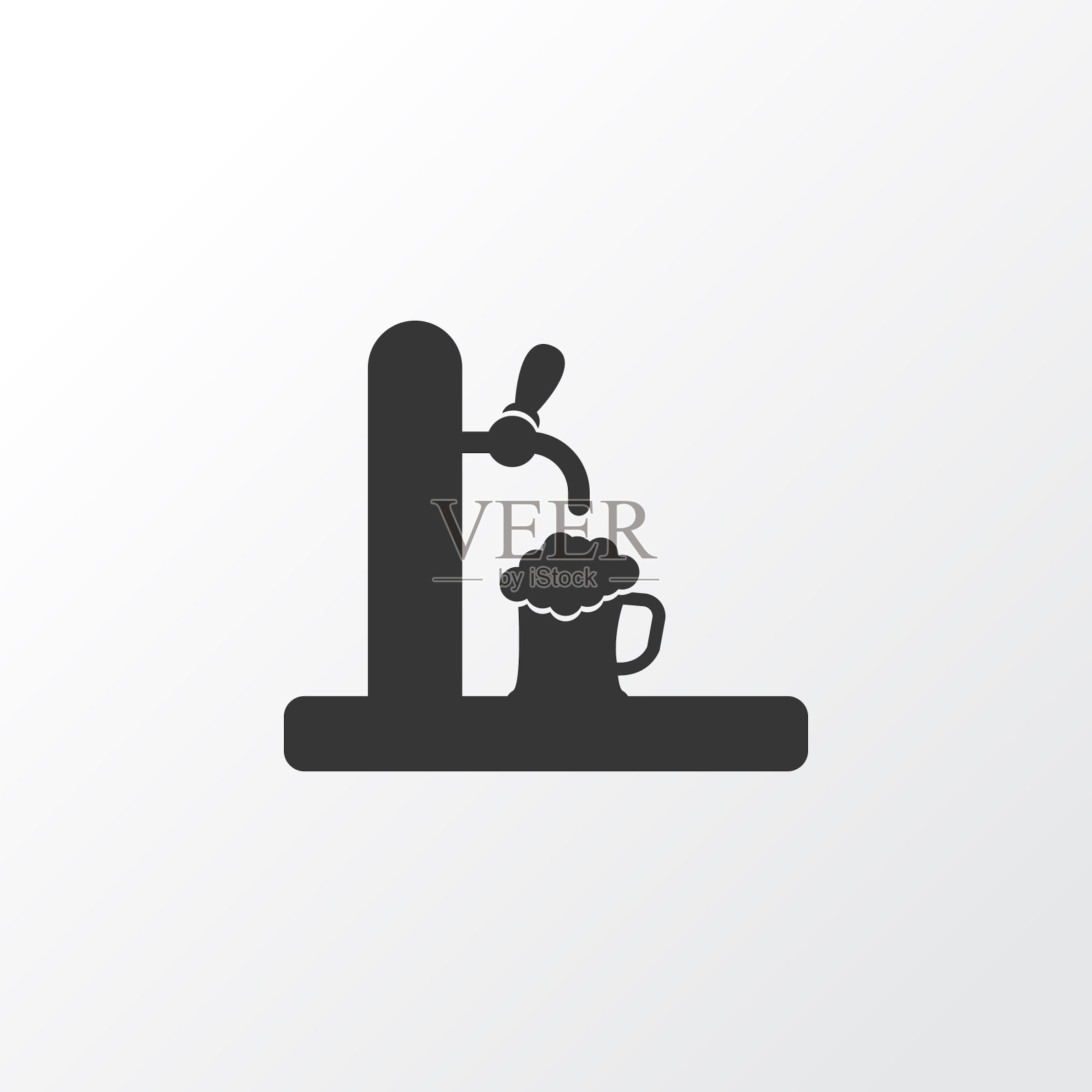 龙头图标象征优质隔离啤酒图标素材