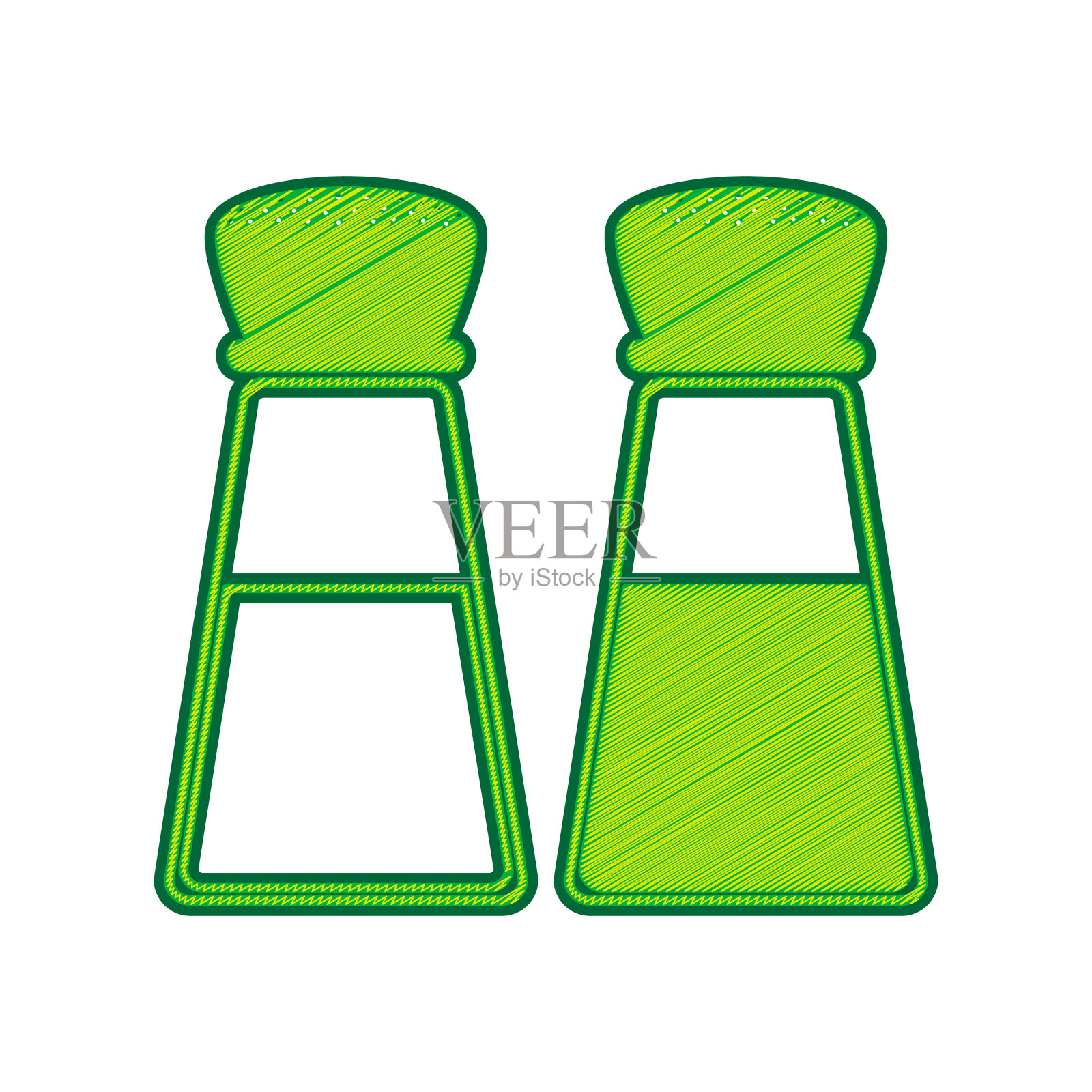 盐和胡椒签名柠檬涂鸦图标插画图片素材