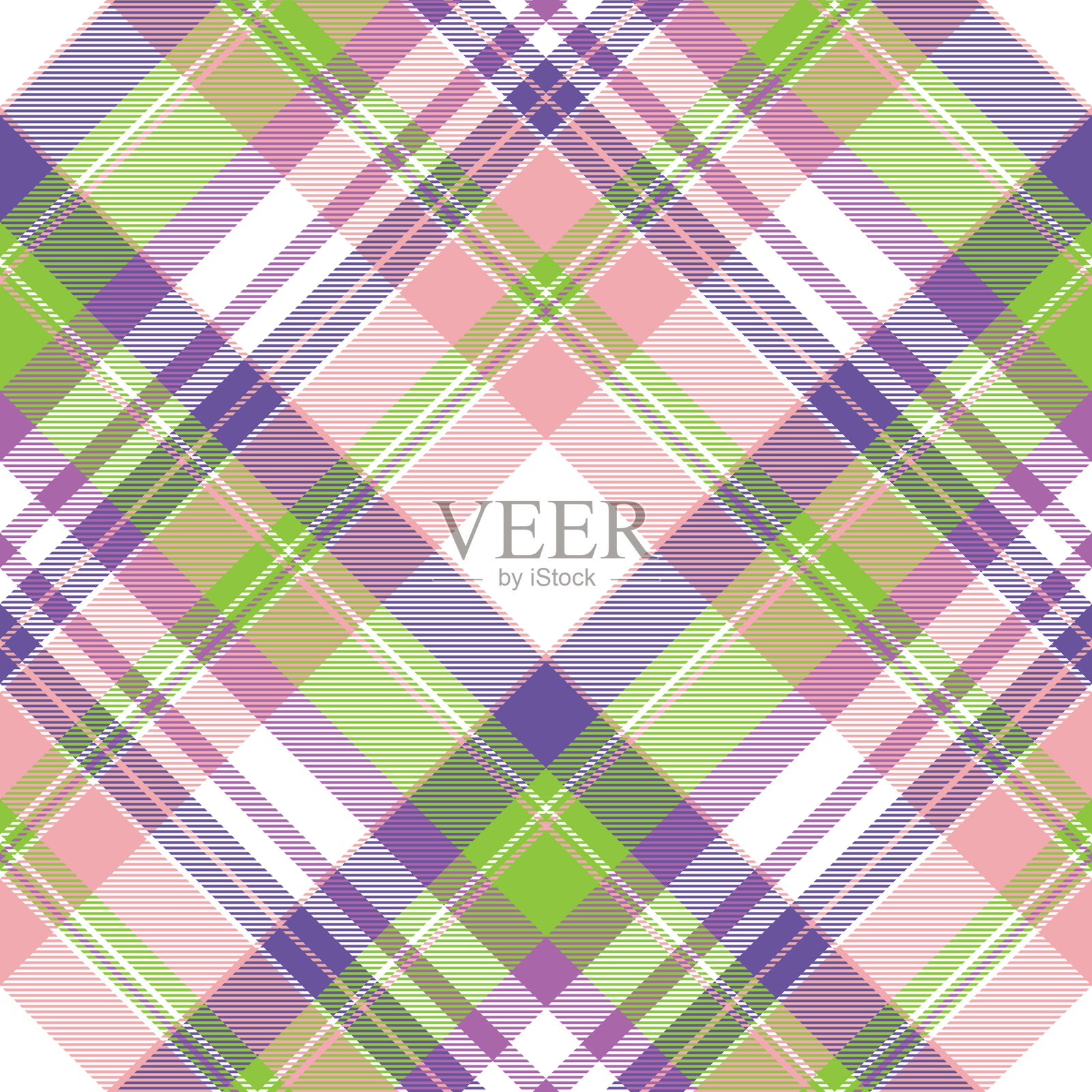 美丽的格子织物纹理无缝图案插画图片素材