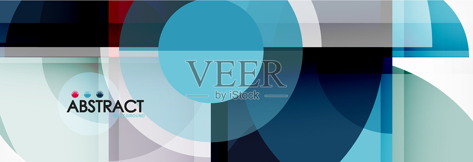 抽象背景亮圆几何插画图片素材