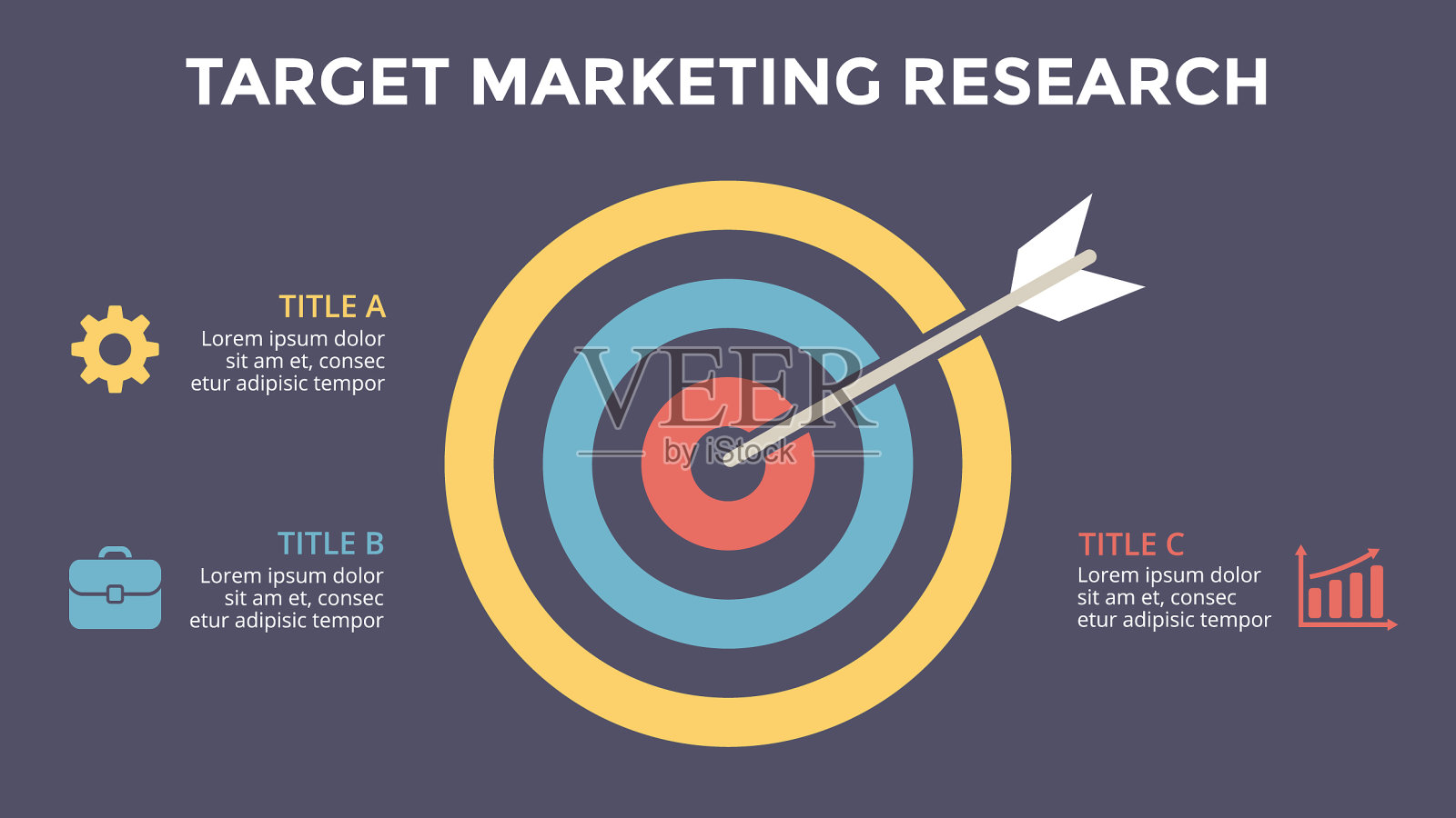 圆形箭头信息循环图插画图片素材