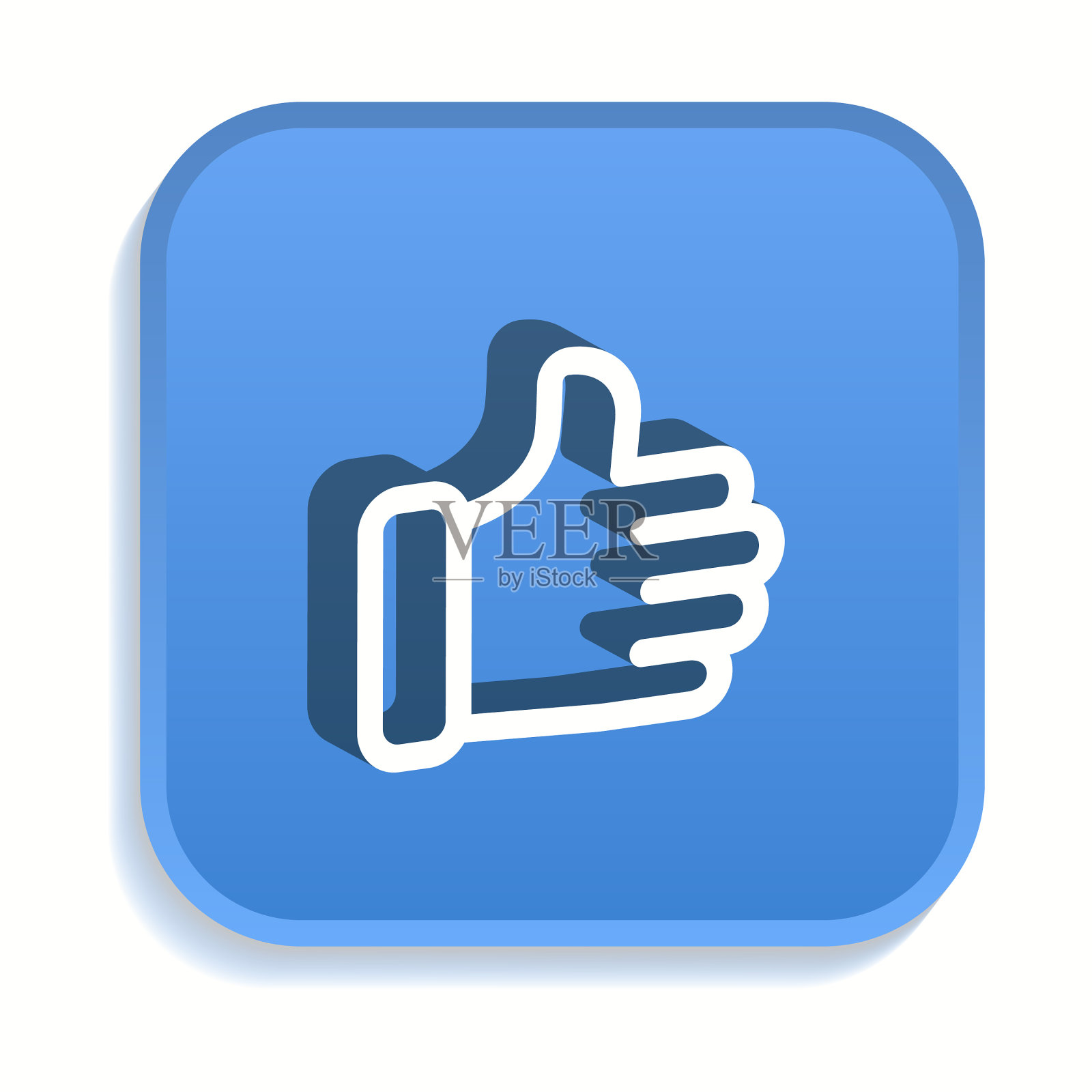 手等距图标的图形和网页设计图标素材