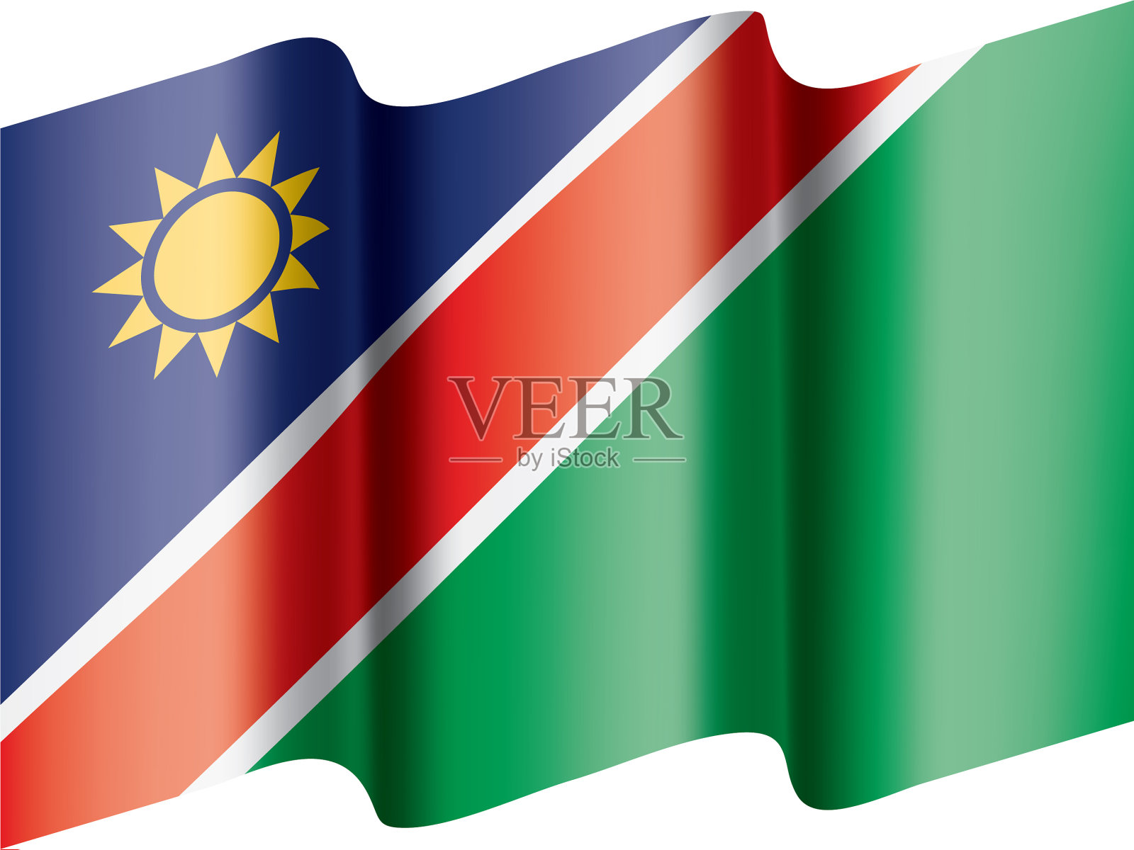 纳米比亚的旗帜设计元素图片