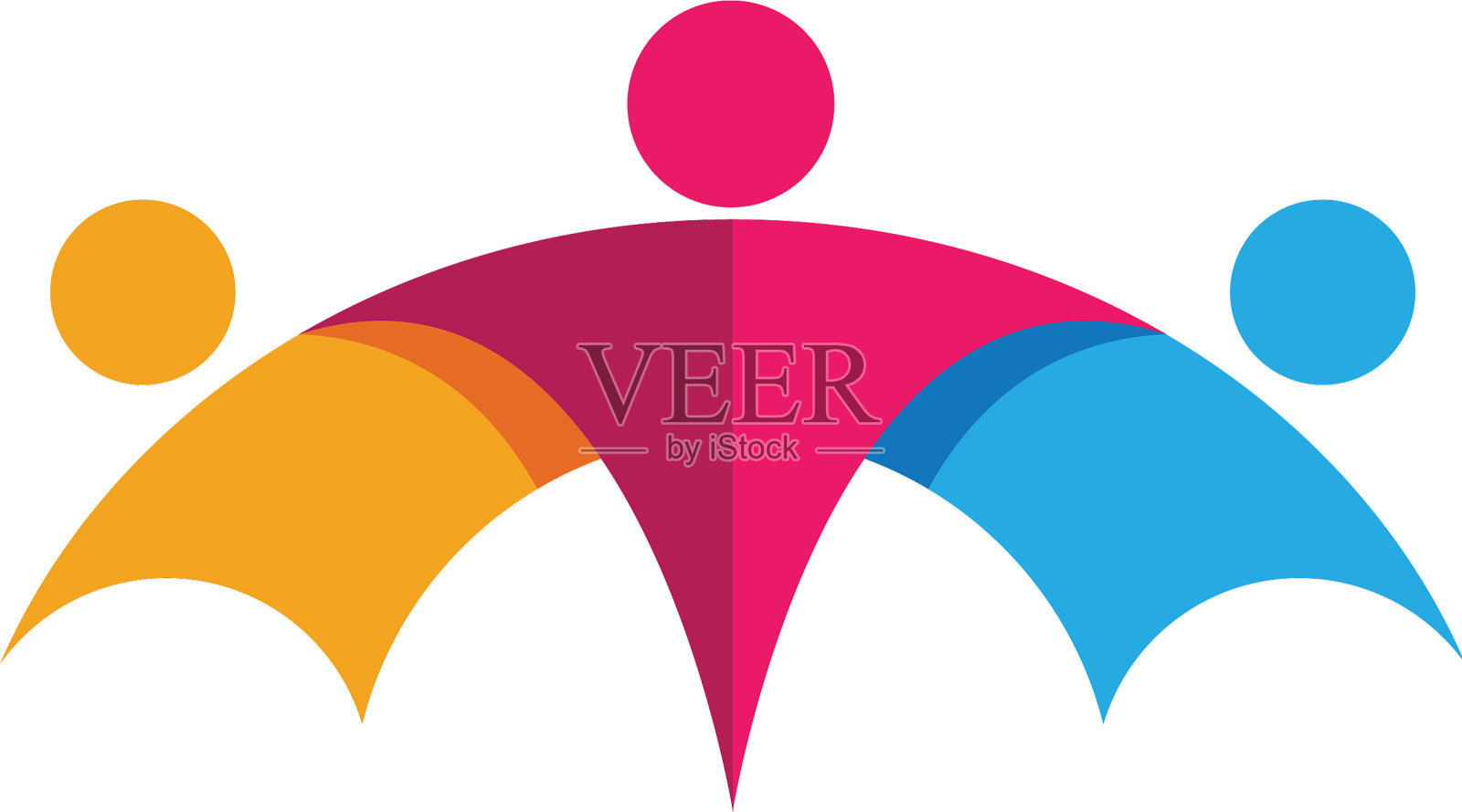 收养和社区护理标志模板图标设计元素图片