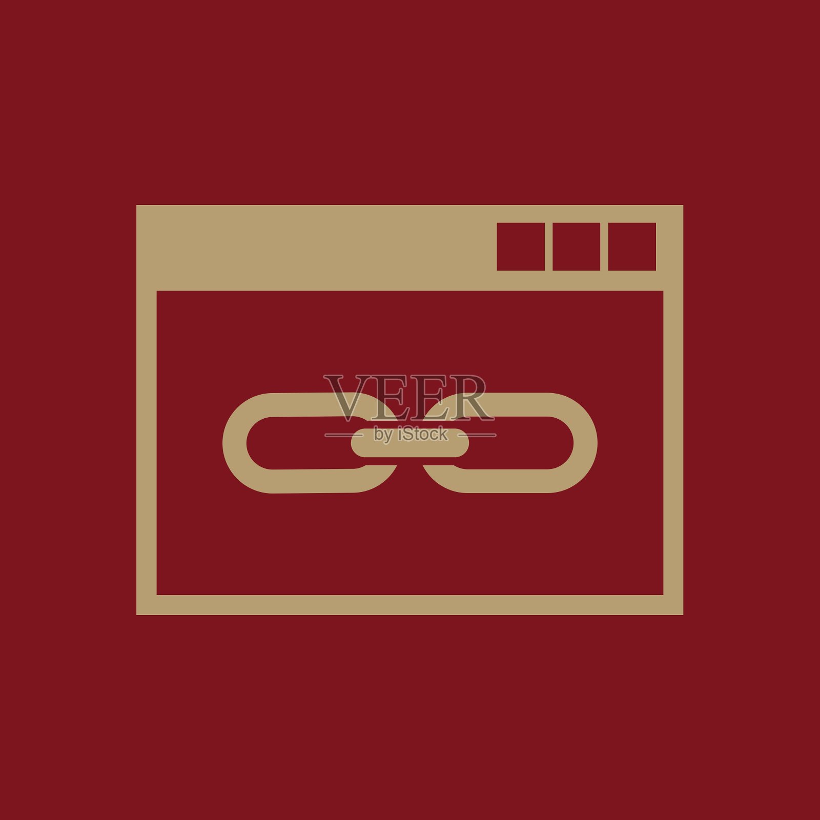 网站链接图标网站WWW和浏览器设计模板素材