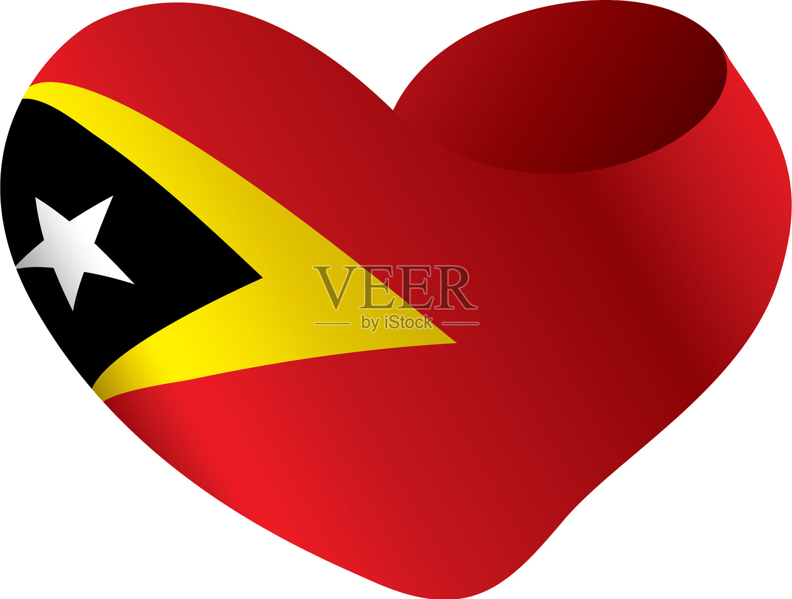 东帝汶国旗设计元素图片