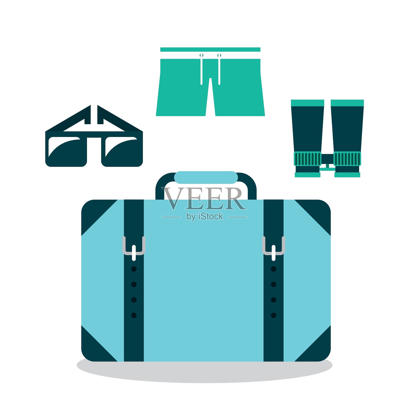 最好的暑假设计元素图片