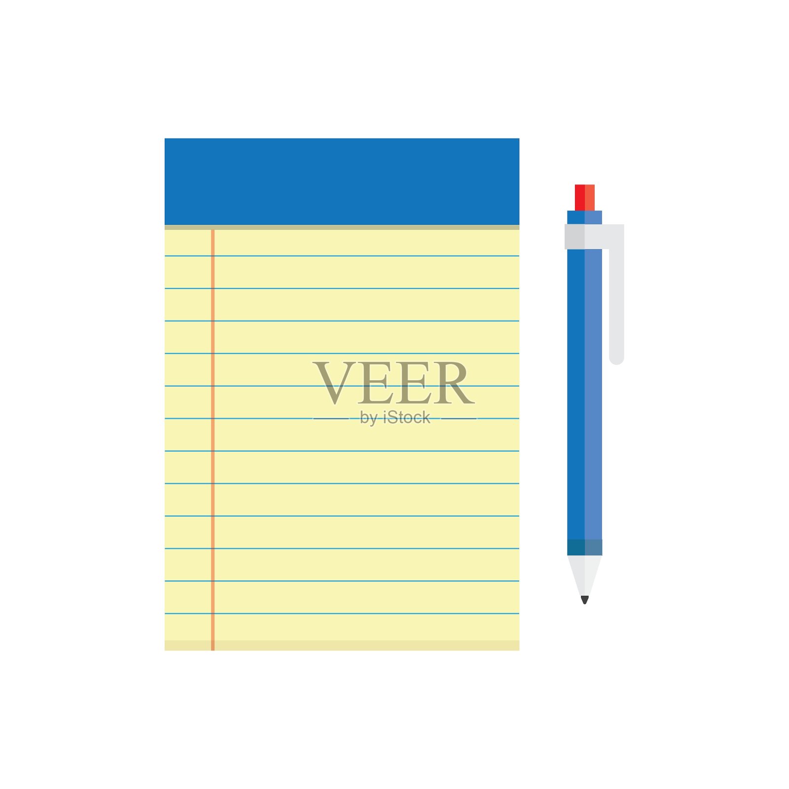 旁边放着一本空白的笔记本和一支笔设计元素图片