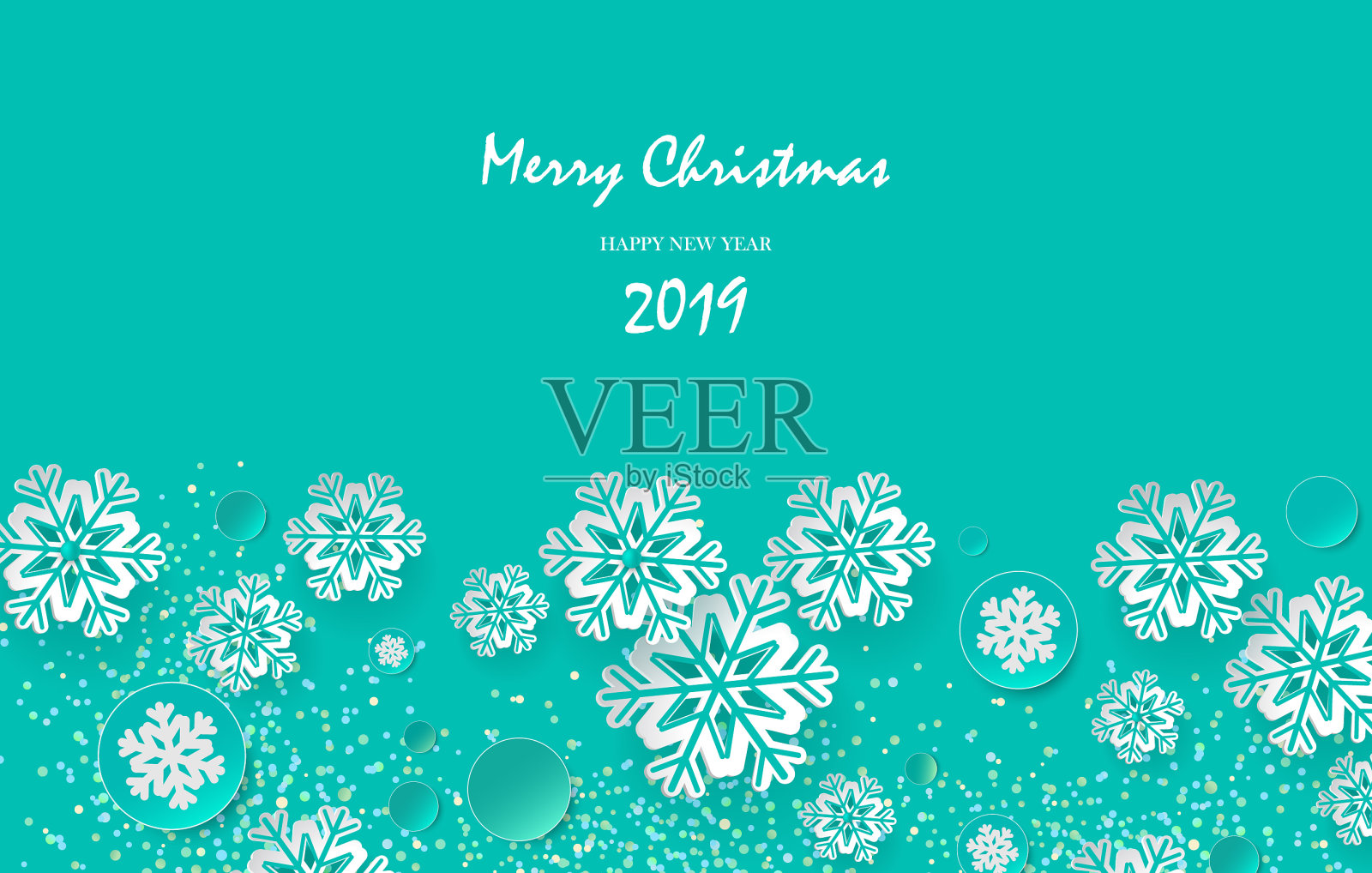 用剪纸雪花设计圣诞节日设计模板素材