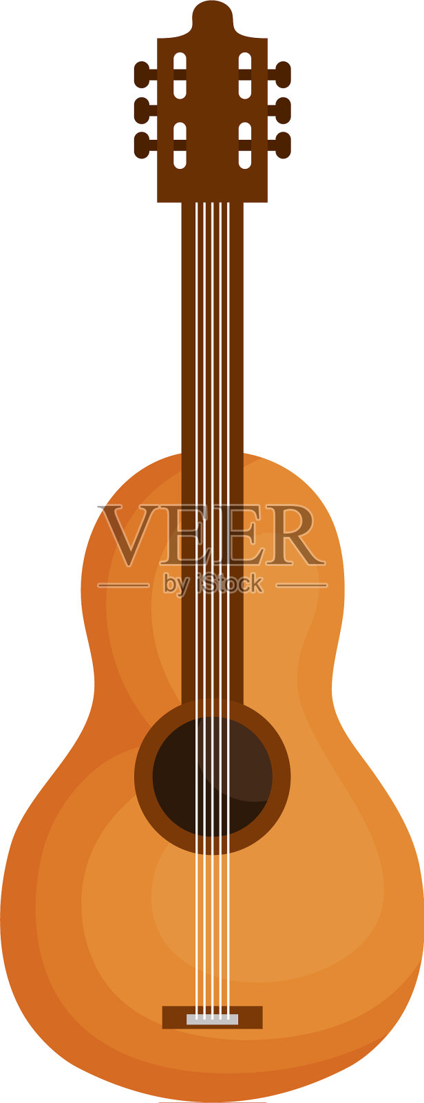 吉他乐器孤立图标设计元素图片